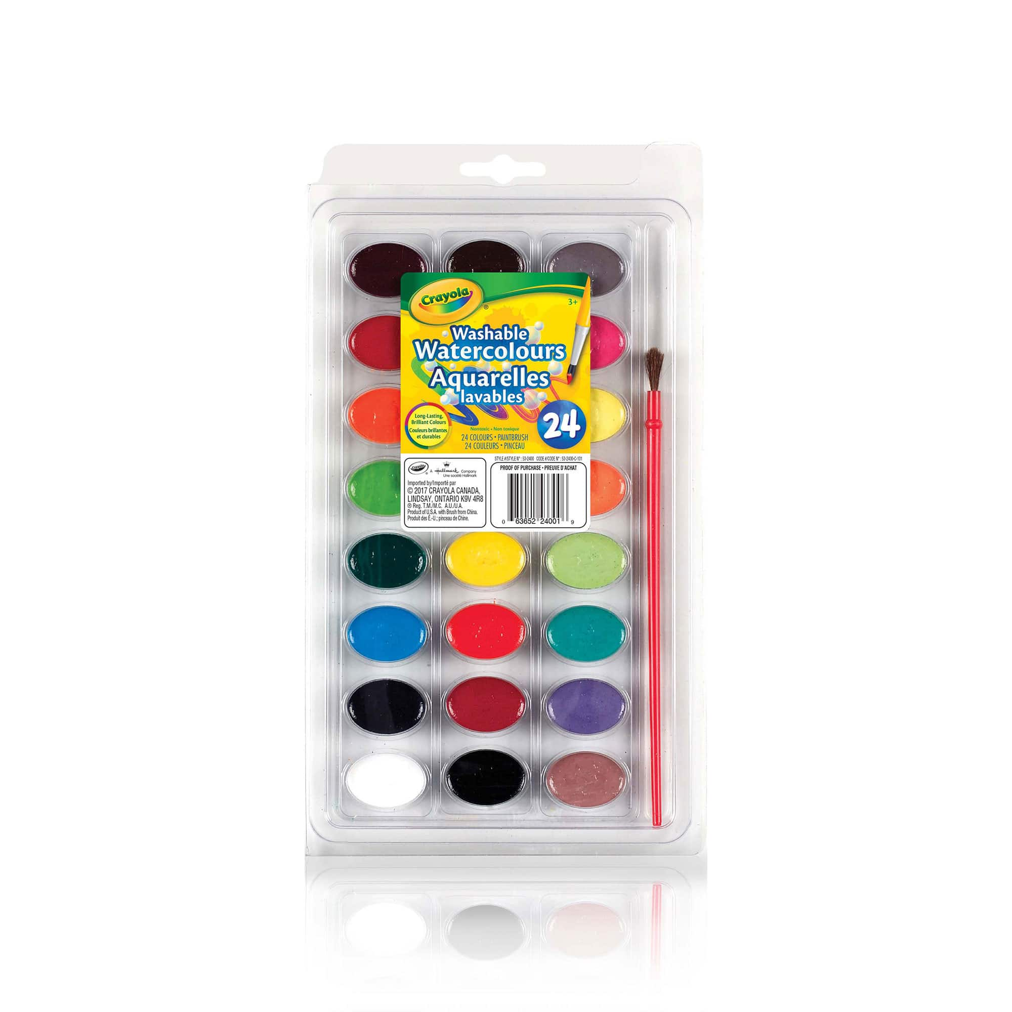 12 Pack: Crayola&#xAE; Washable Watercolors Pan Set