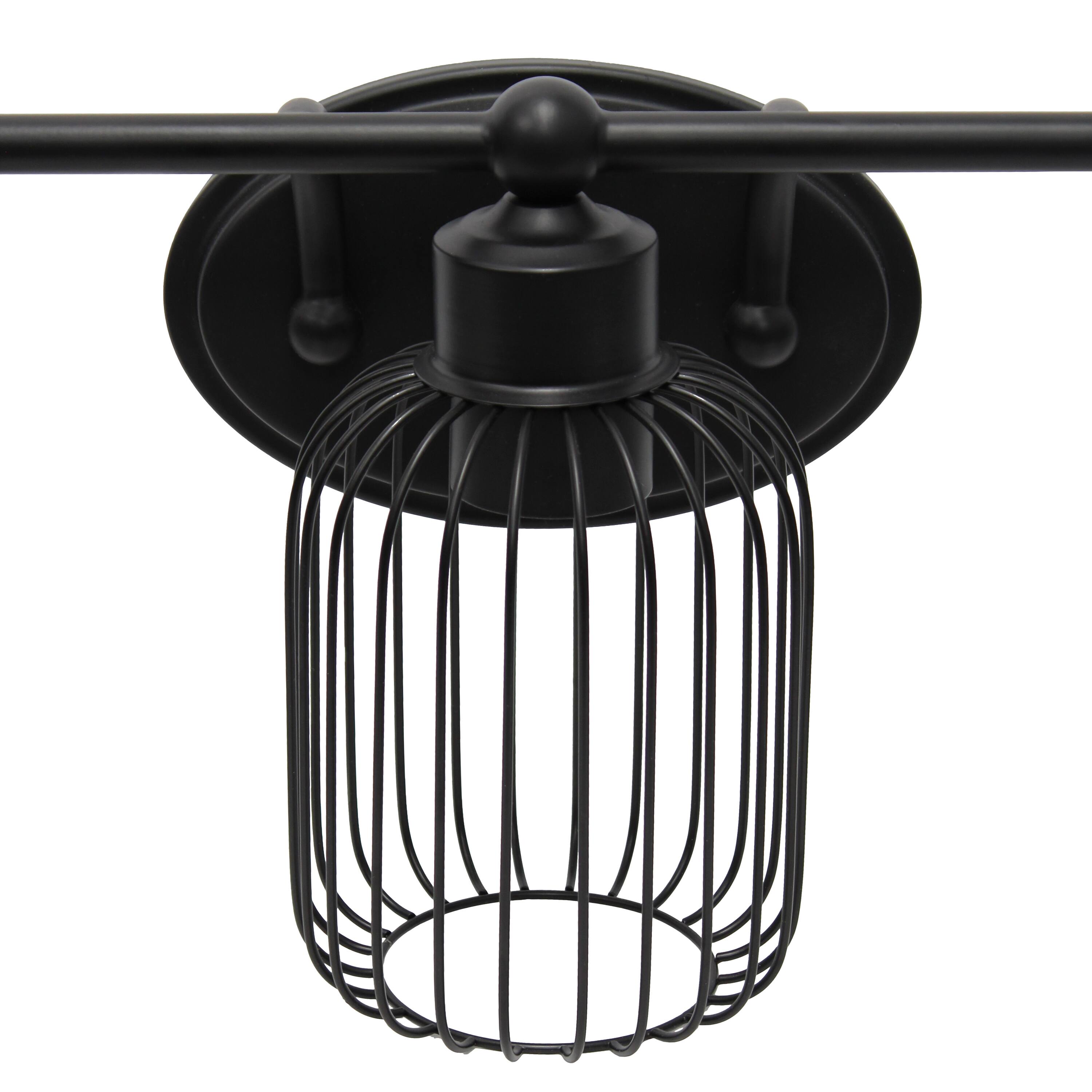 Lalia Home Ironhouse 3 Light Industrial Cage Vanity
