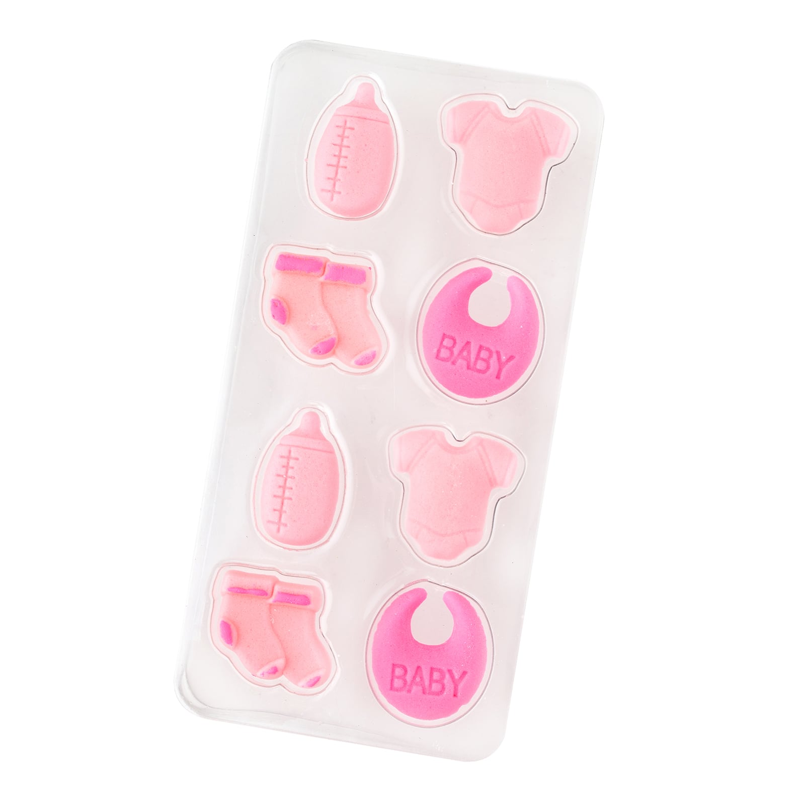 Sweet Tooth Fairy&#xAE; Pink Baby Girl Icing Decorations, 8ct.