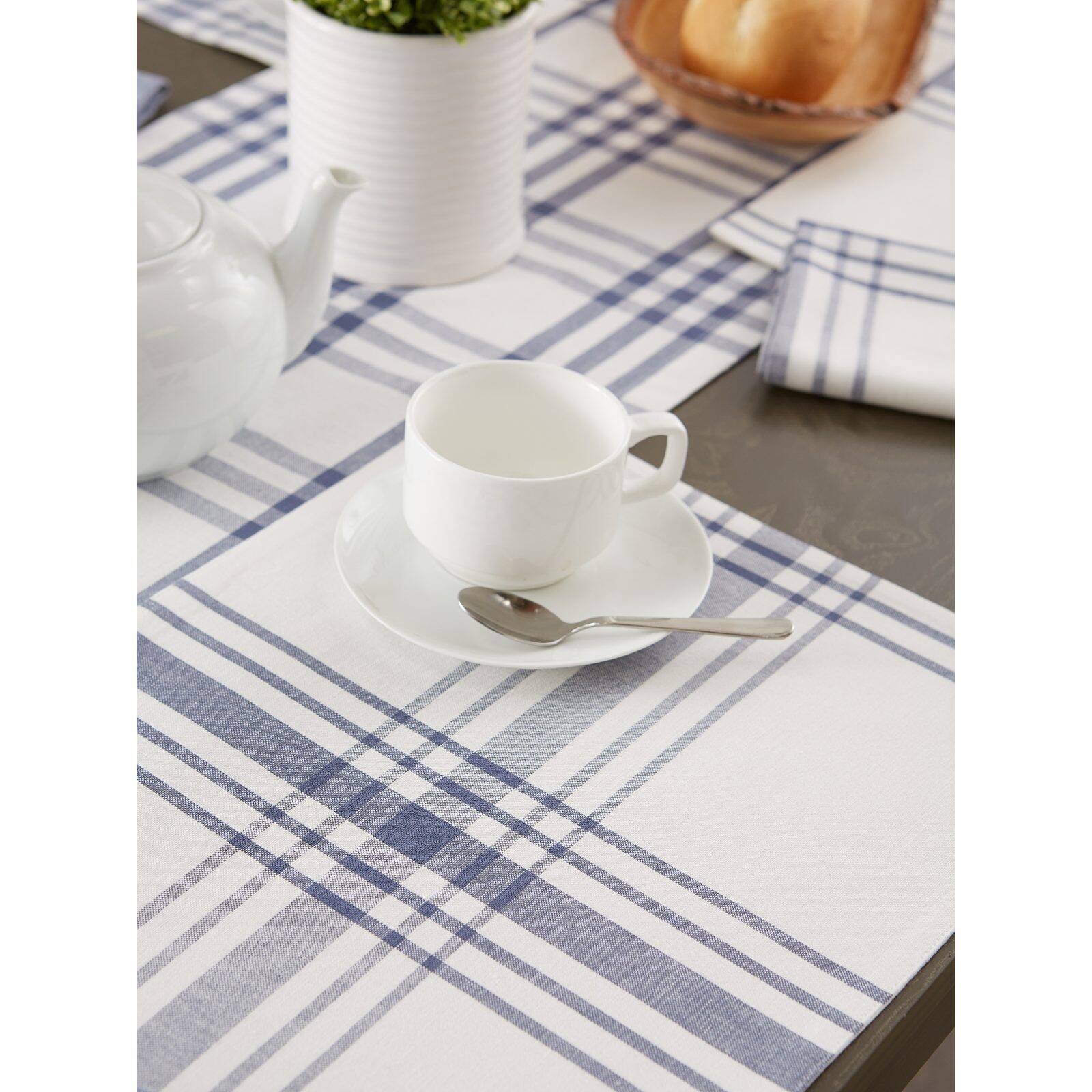 DII&#xAE; Home Sweet Farmhouse French Blue Cotton Placemats, 6ct.