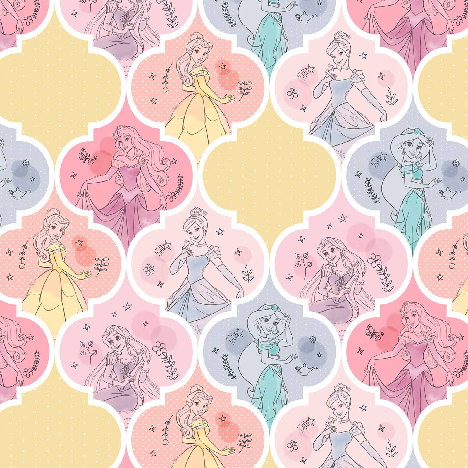 Springs Creative Disney® Princess Patch Cotton Fabric | Michaels