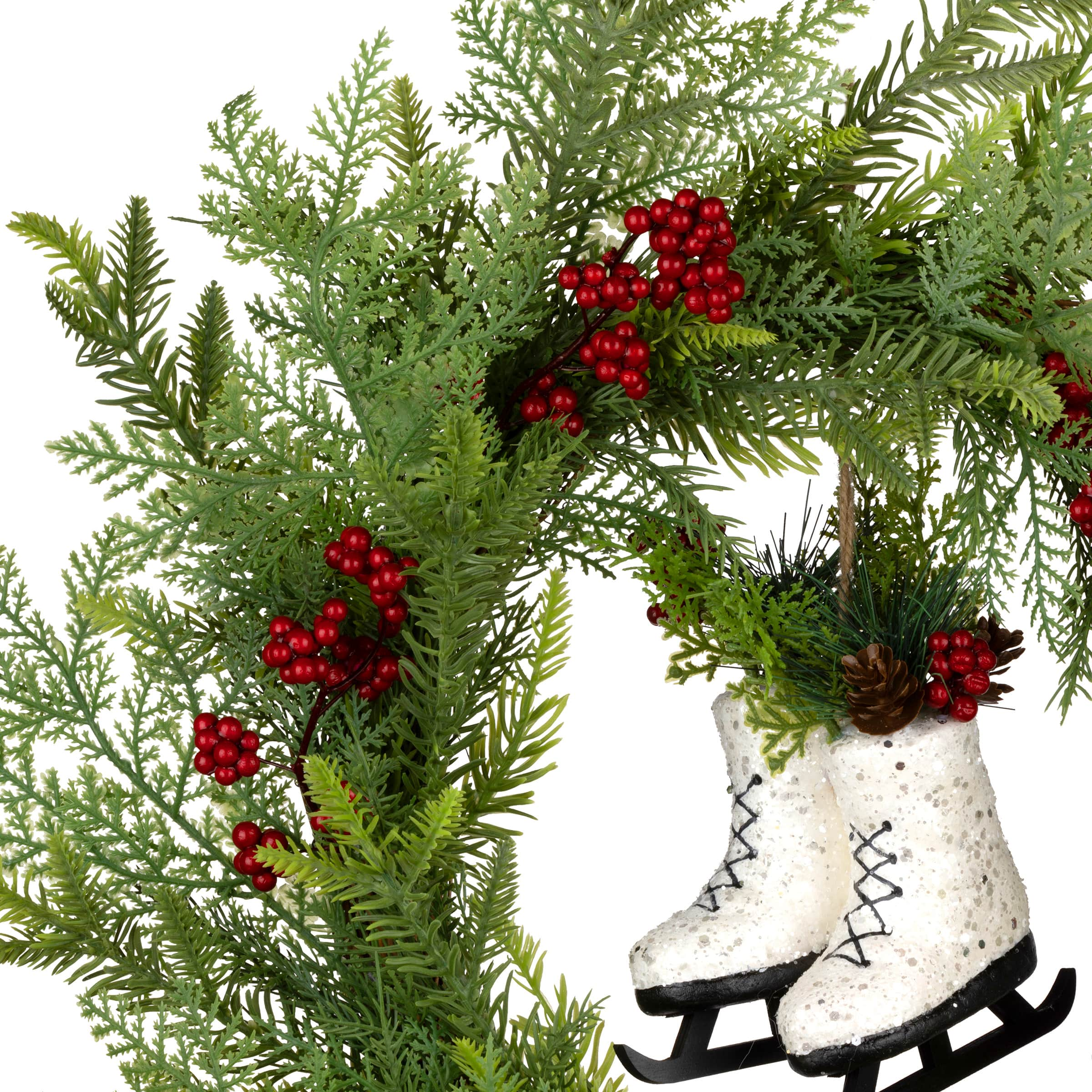 22&#x22; Winter Skates Wreath