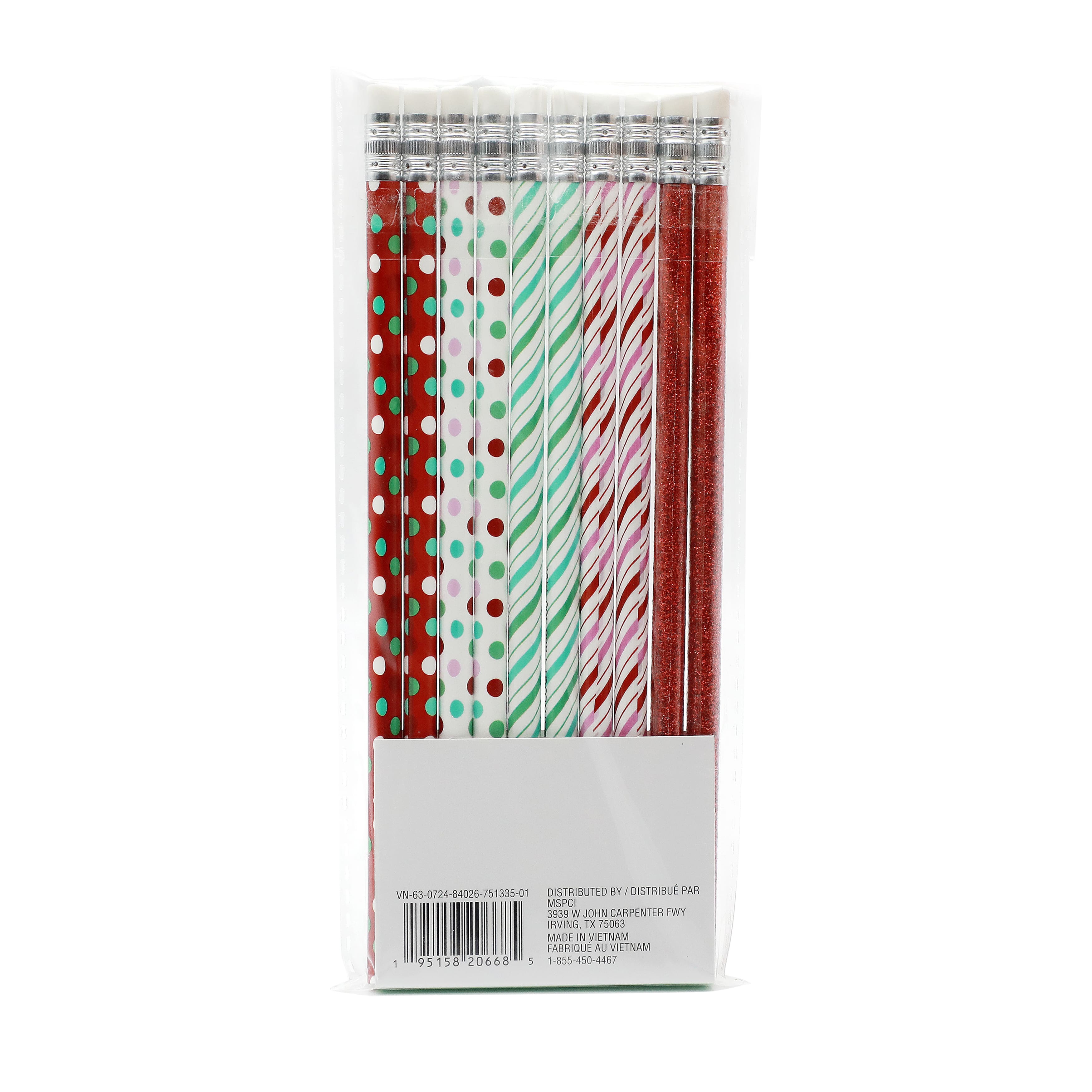 Stripes &#x26; Dots Pencils, 10ct. by Creatology&#x2122;