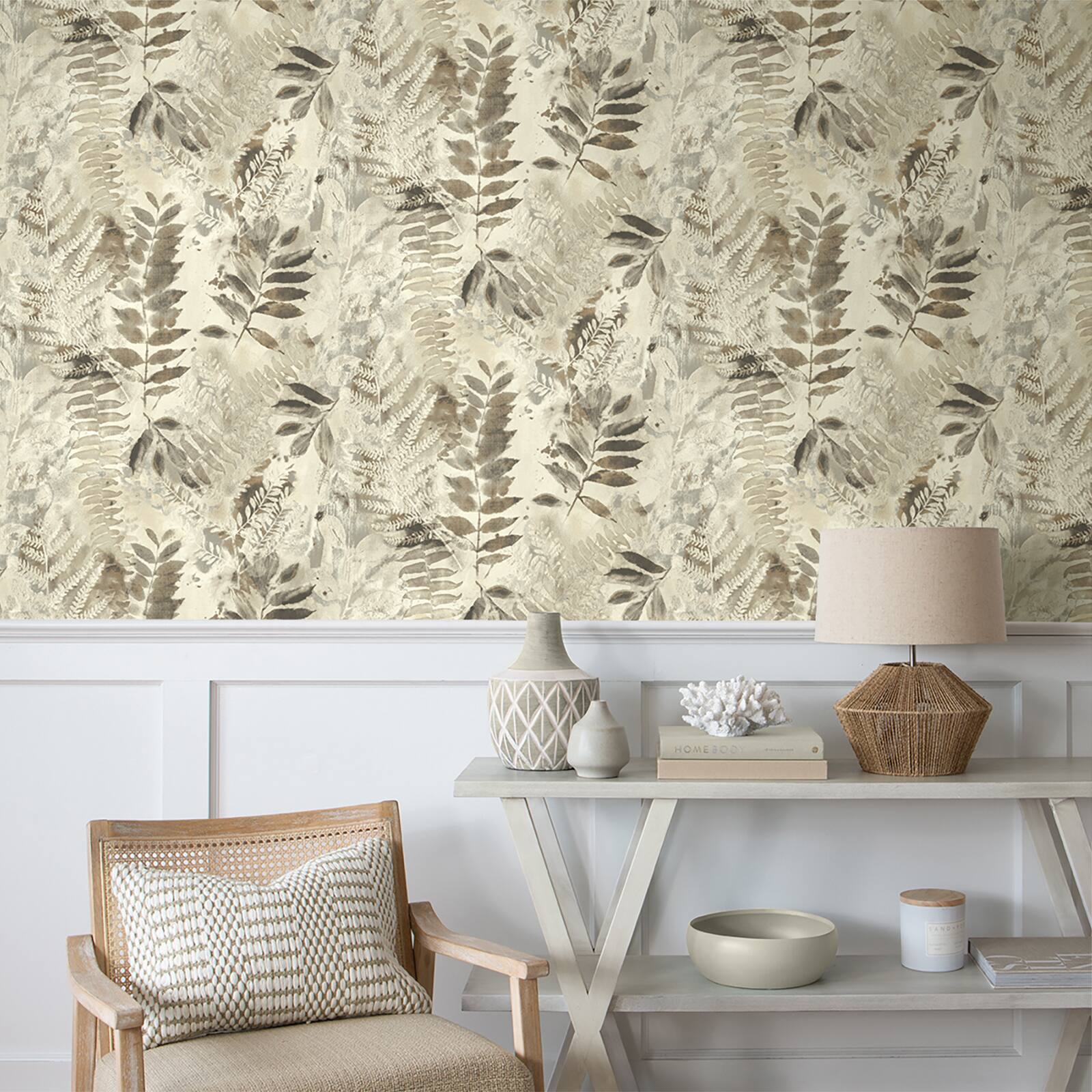 Surface Style Fern Memory Peel &#x26; Stick Wallpaper