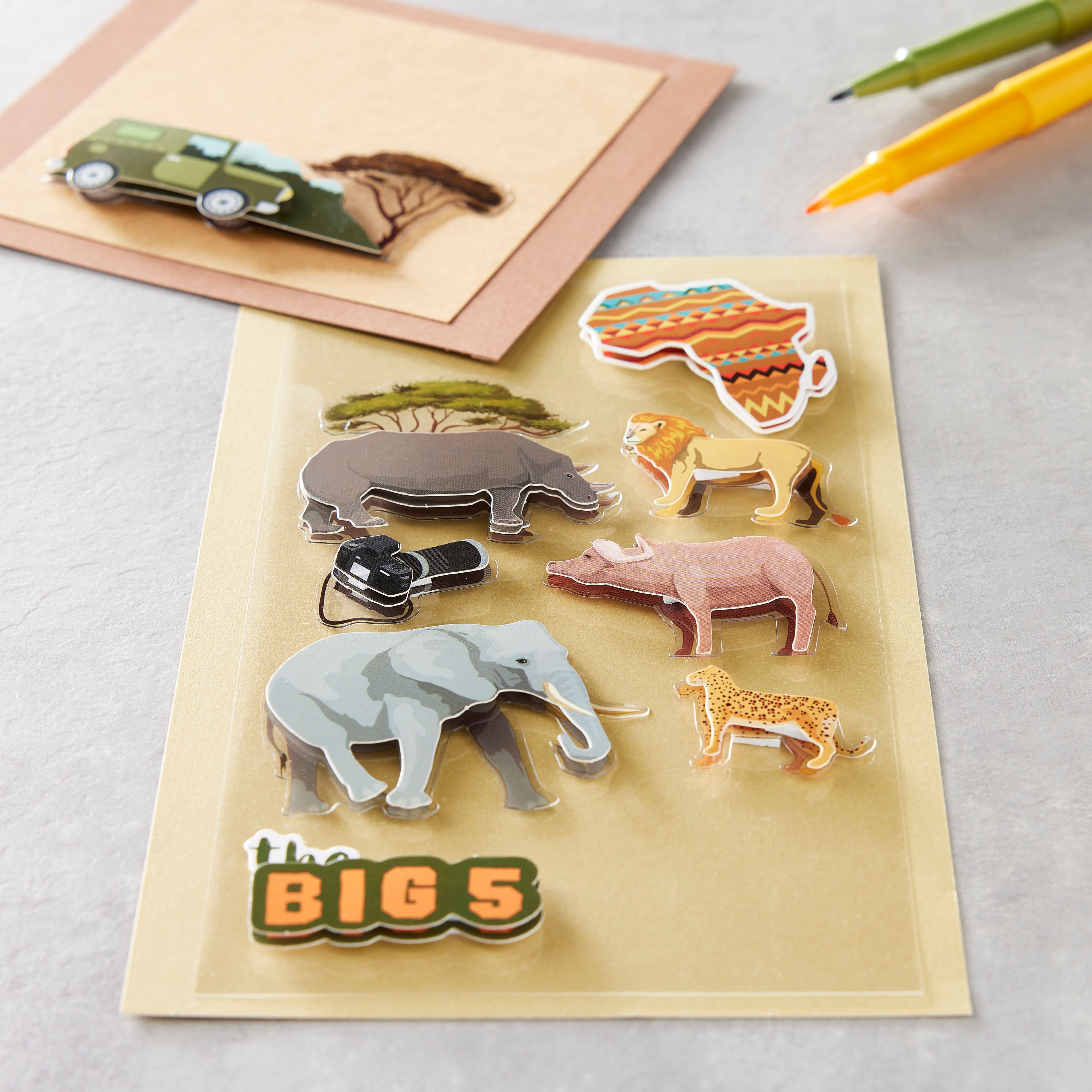12 Pack: Africa Themed Stickers by Recollections&#x2122;