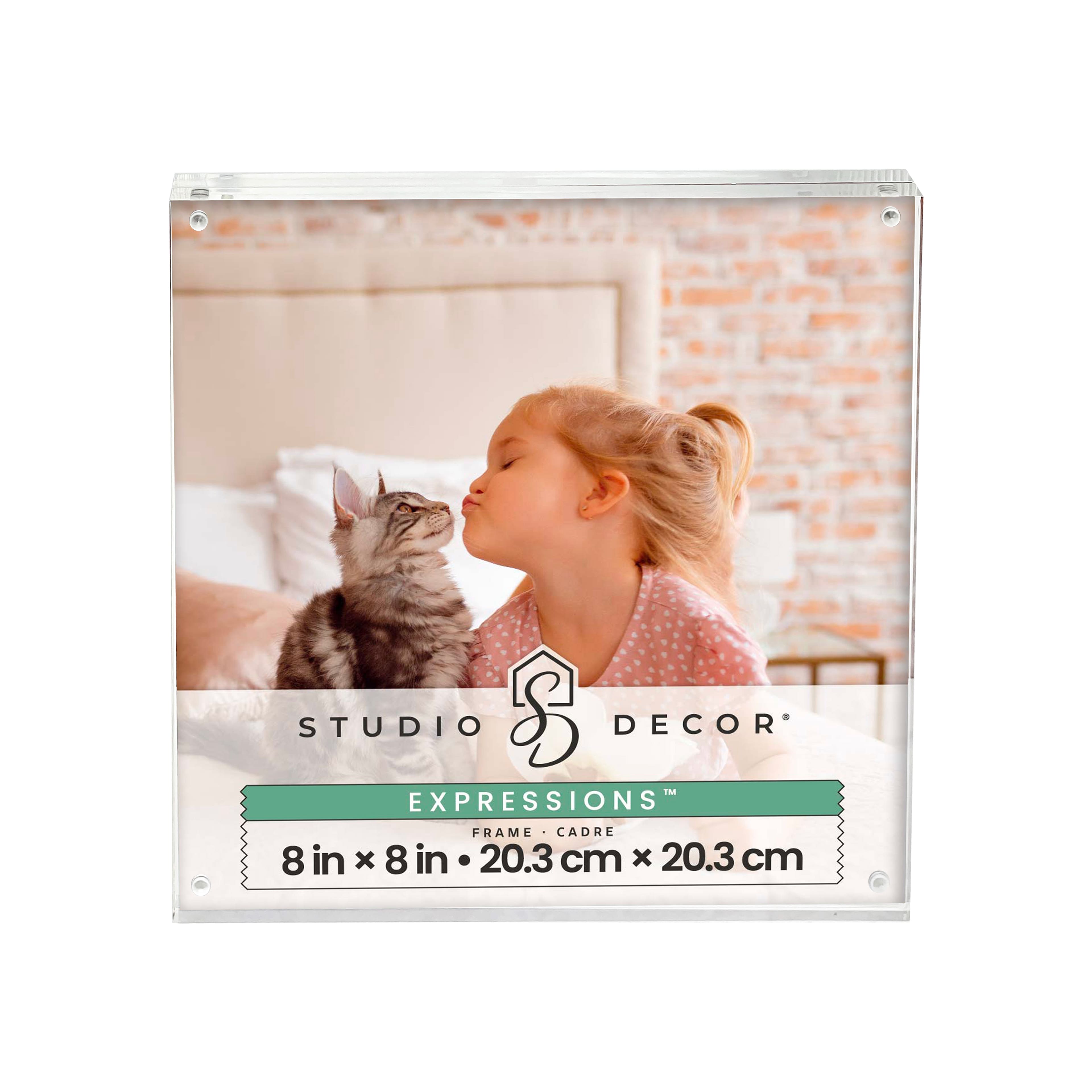 Expressions&#x2122; Clear Acrylic Block Frame by Studio D&#xE9;cor&#xAE;