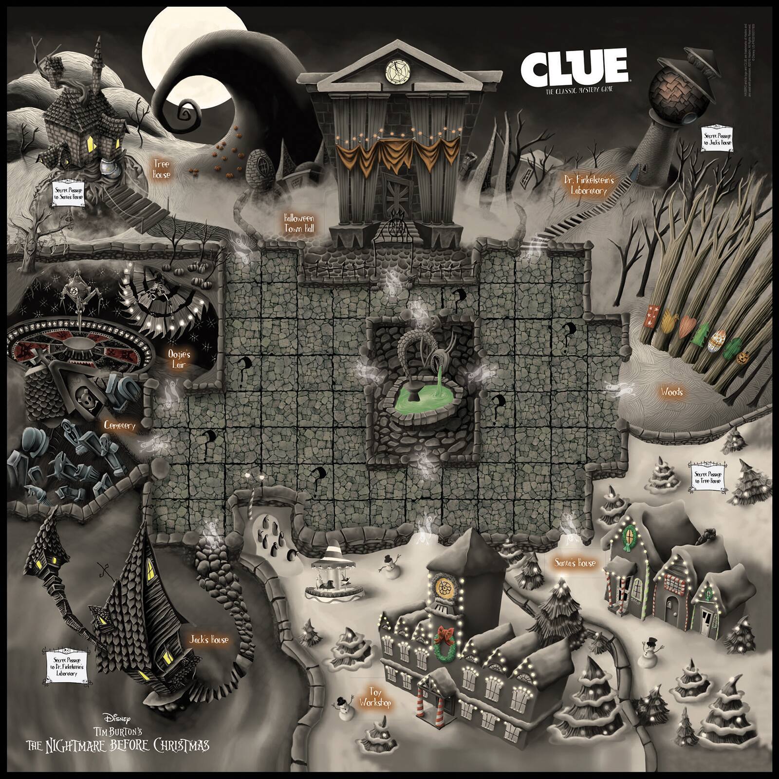 USAopoly CLUE®: Disney Tim Burton's The Nightmare Before Christmas