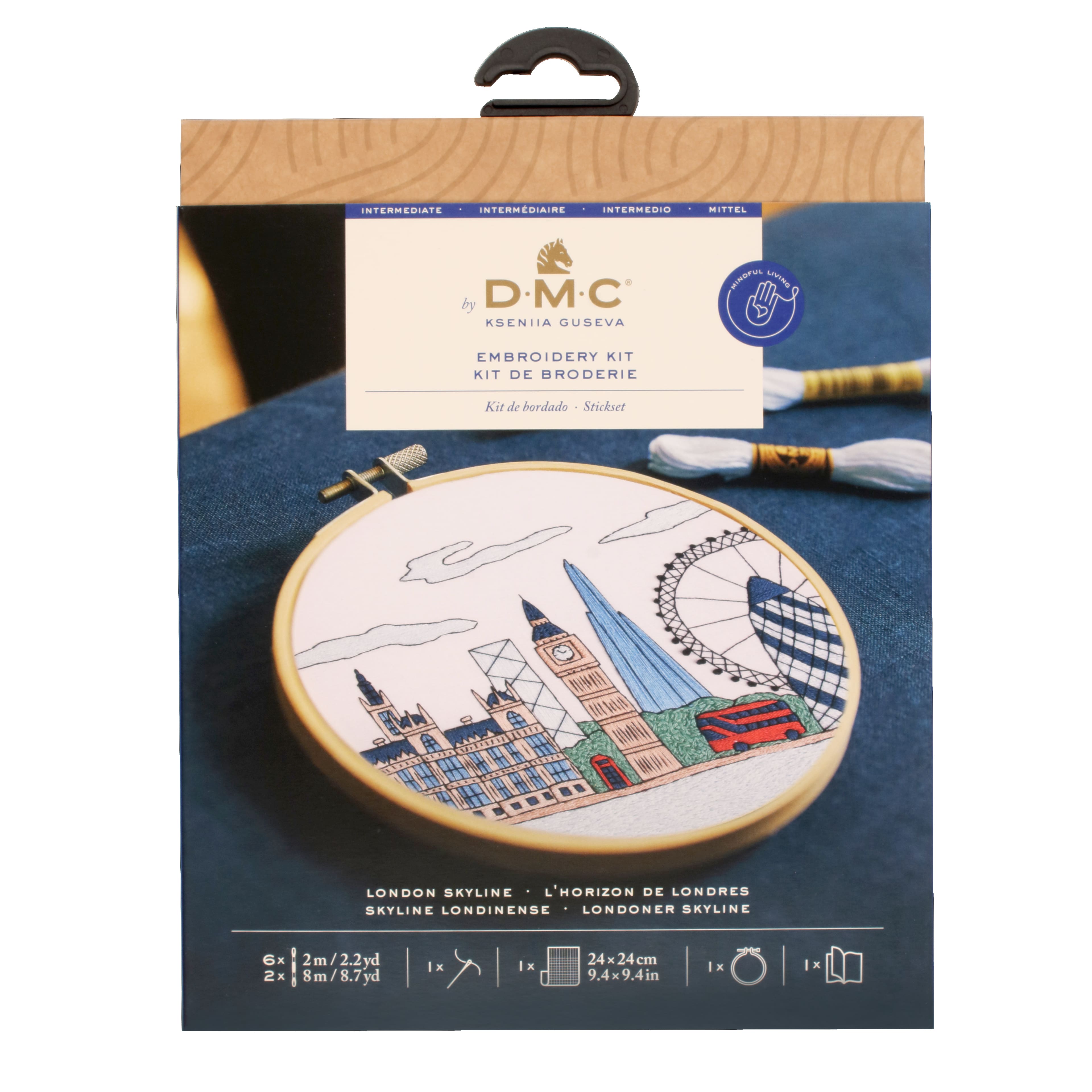 DMC&#xAE; London Intermediate Embroidery Kit with Hoop