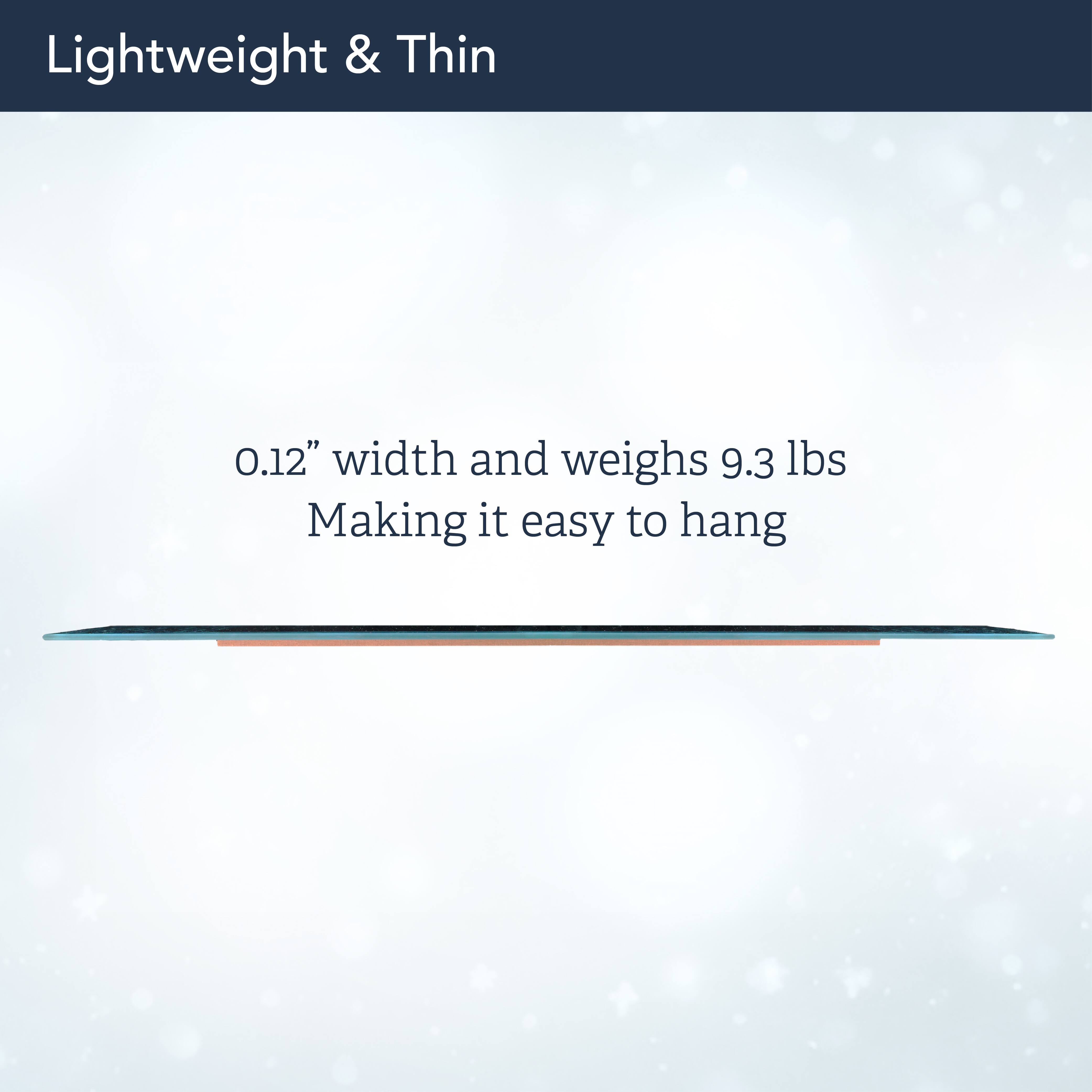 Head West Frameless Reeded Mosaic Printed Wall Décor Mirror