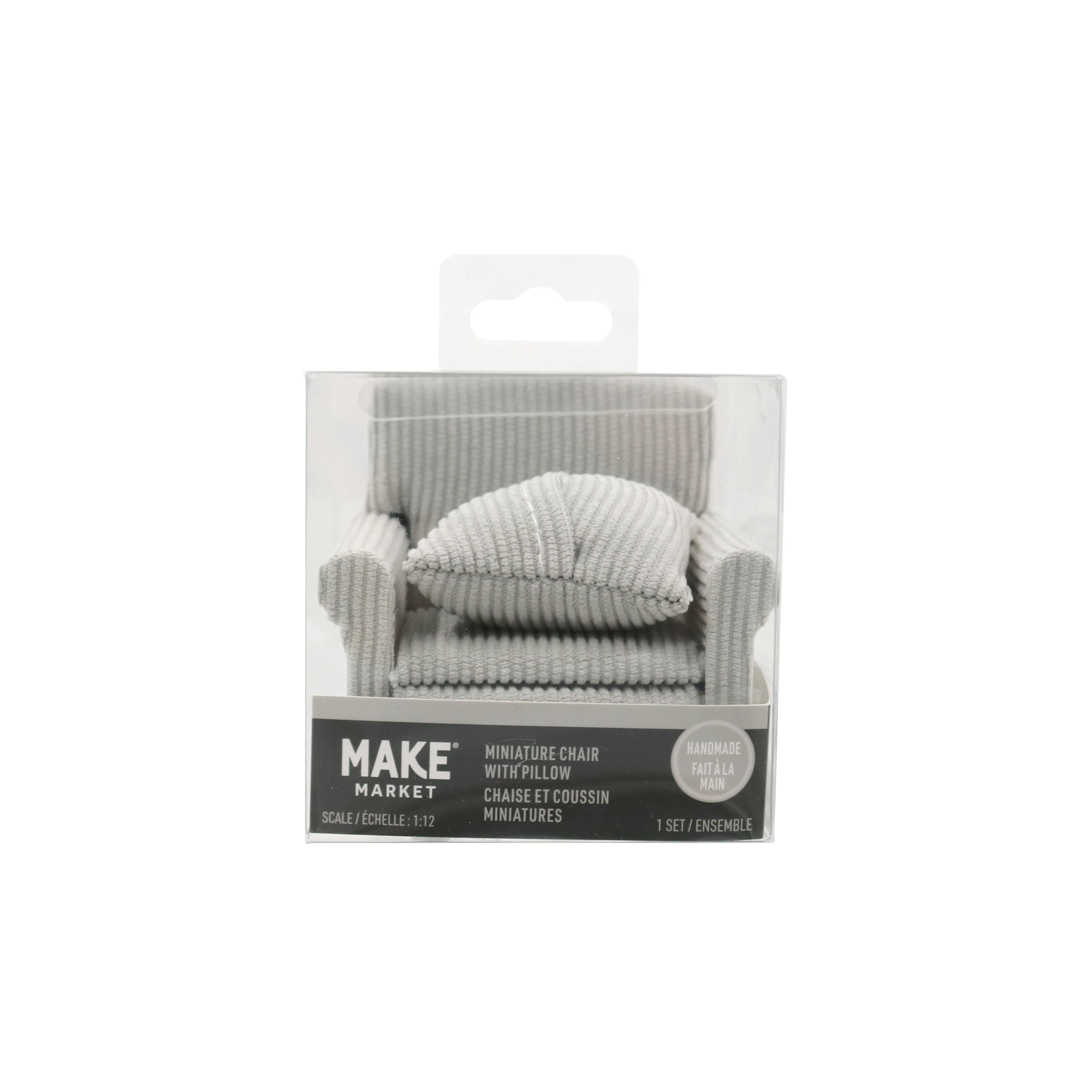 Miniature Gray Textured Chair by Make Market&#xAE;