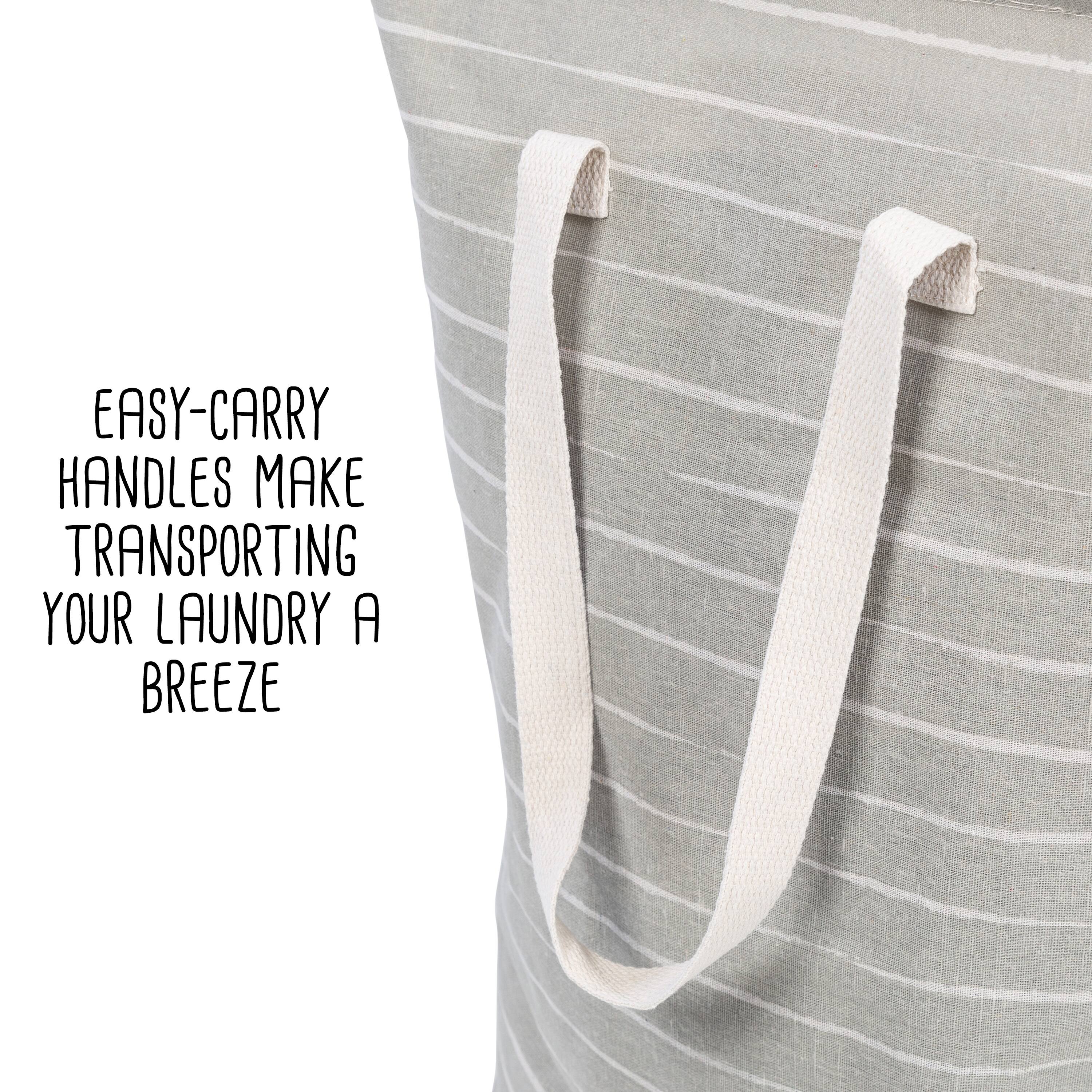 Honey Can Do Gray Collapsible Fabric Laundry Baskets, 2ct.