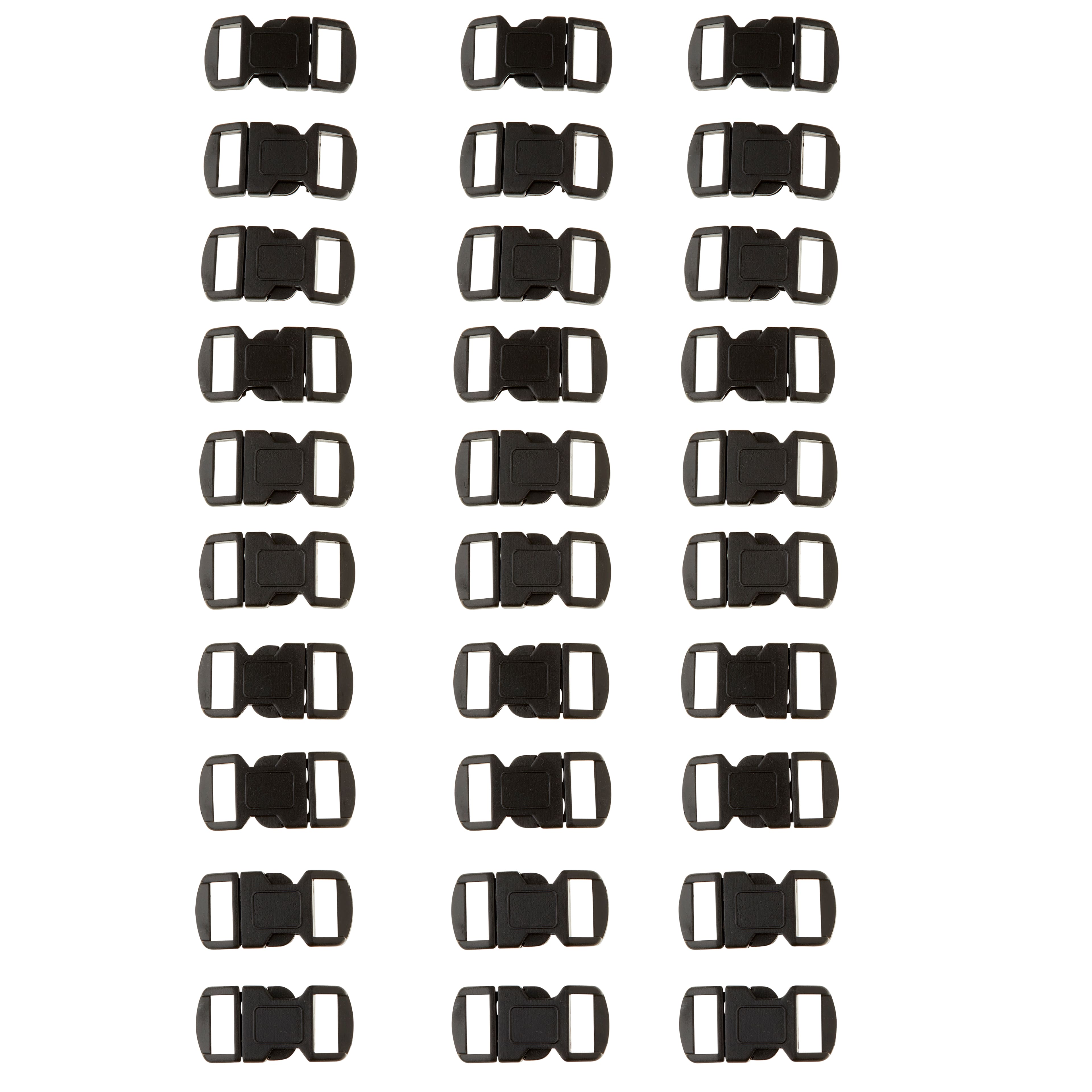 Parachute Cord Buckles, 12mm, Value Pack