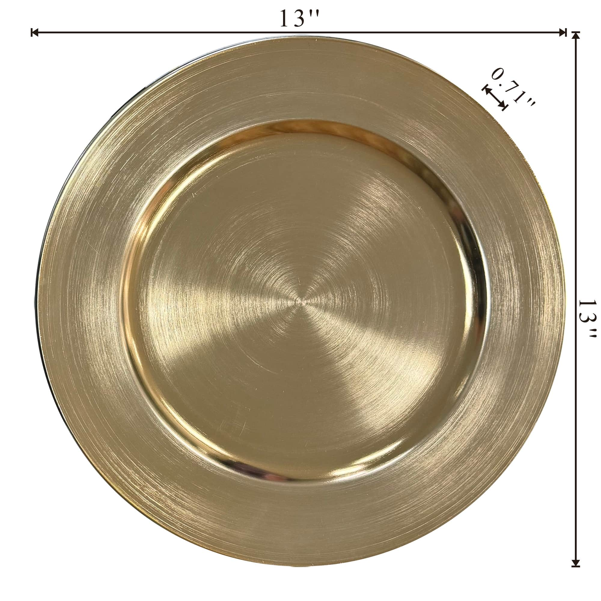 12 Pack: Champagne Charger Plate by Celebrate It&#x2122;