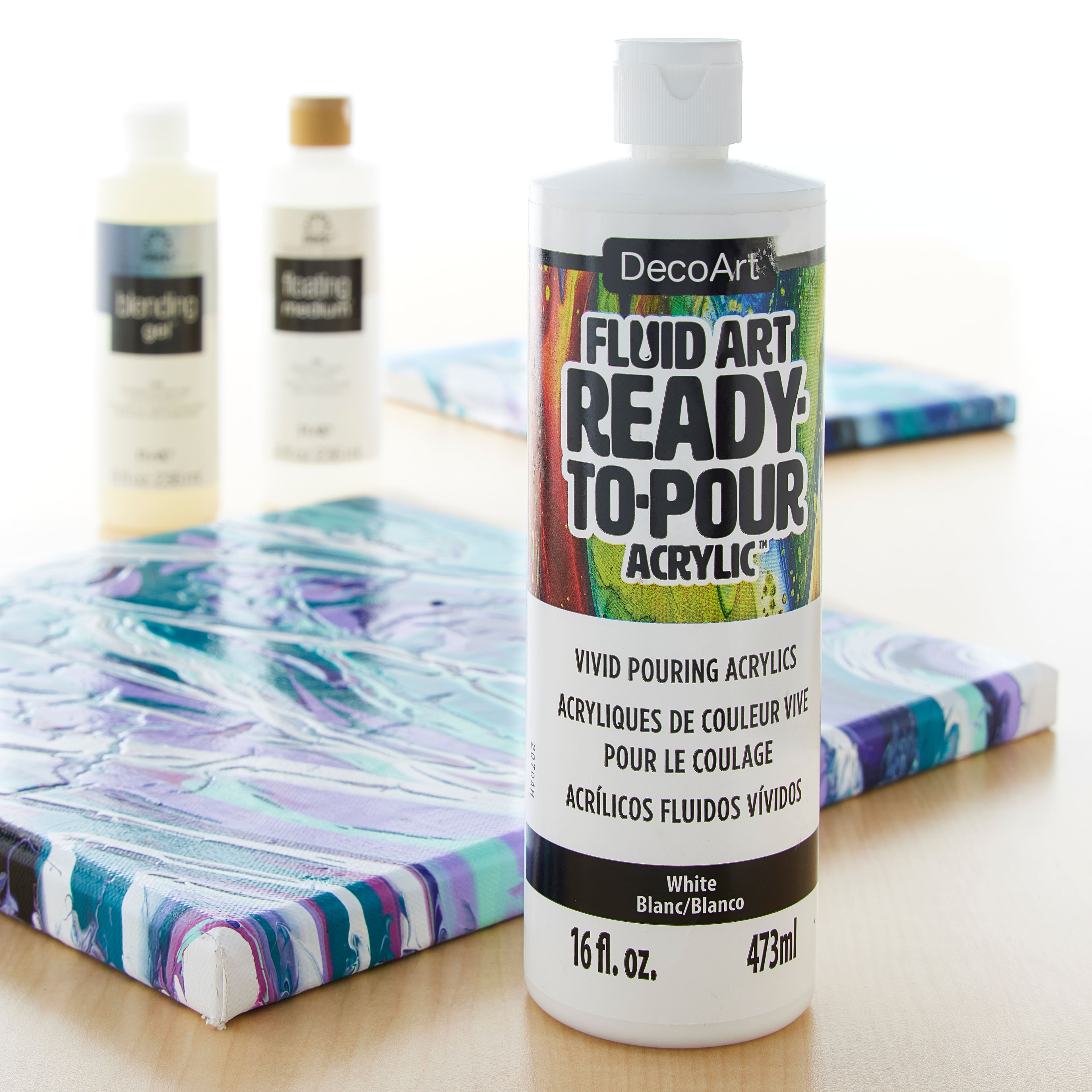 DecoArt&#xAE; Fluid Art Ready-To-Pour Acrylic&#x2122; Paint, 16oz.