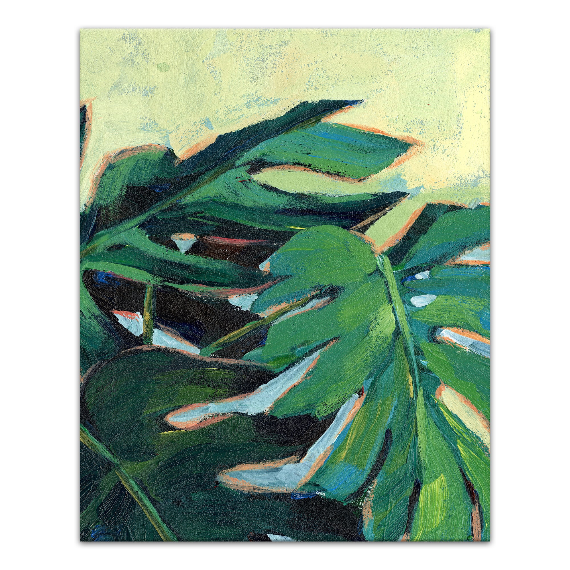 Big Leaves 16" x 20" Canvas Wall Art