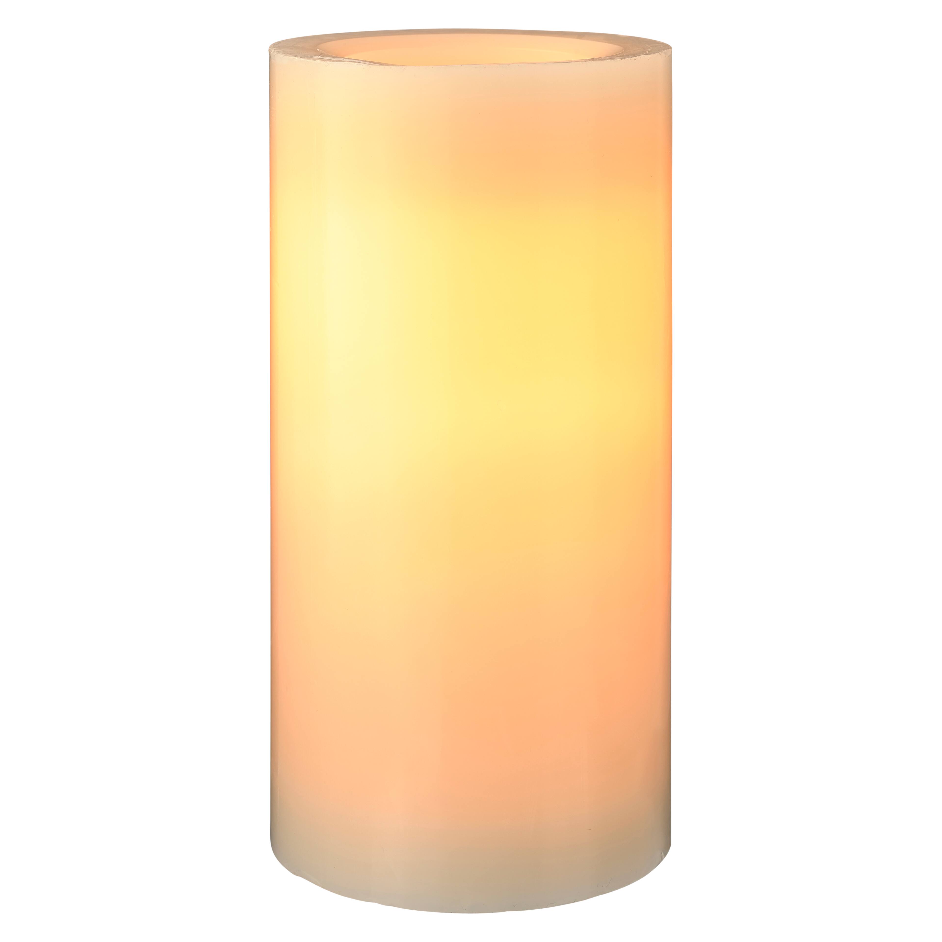 8 Pack: 4" x 8" Cream Real Wax Flameless LED Candle by Ashland®