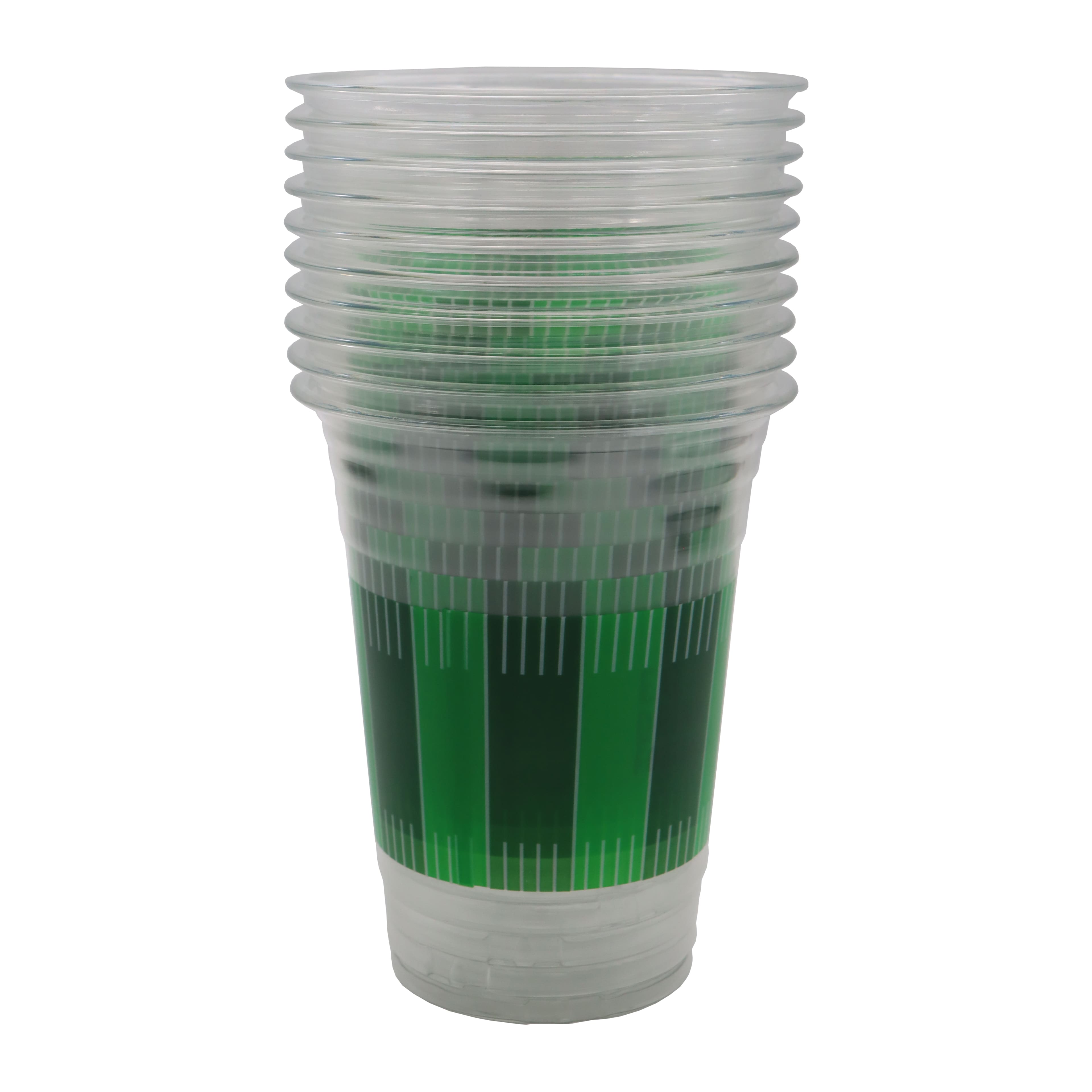 16oz. Football Field Plastic Cups, 10ct. by Celebrate It&#x2122;