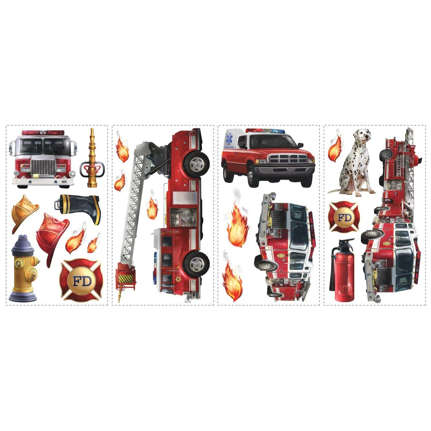 RoomMates Fire Brigade Peel & Stick Wall Decals