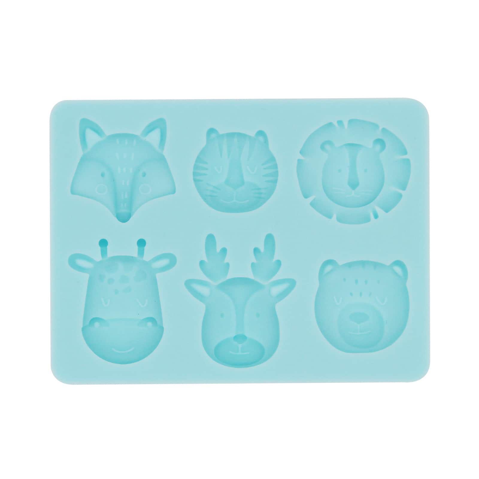 Animal Faces Silicone Fondant Mold by Celebrate It&#xAE;