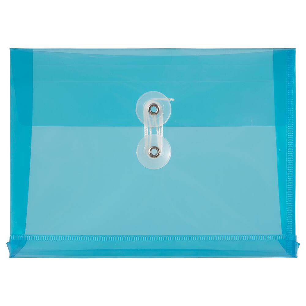 JAM Paper 5.5" x 7.5" Plastic Button & String Tie Closure Envelopes, 24ct.