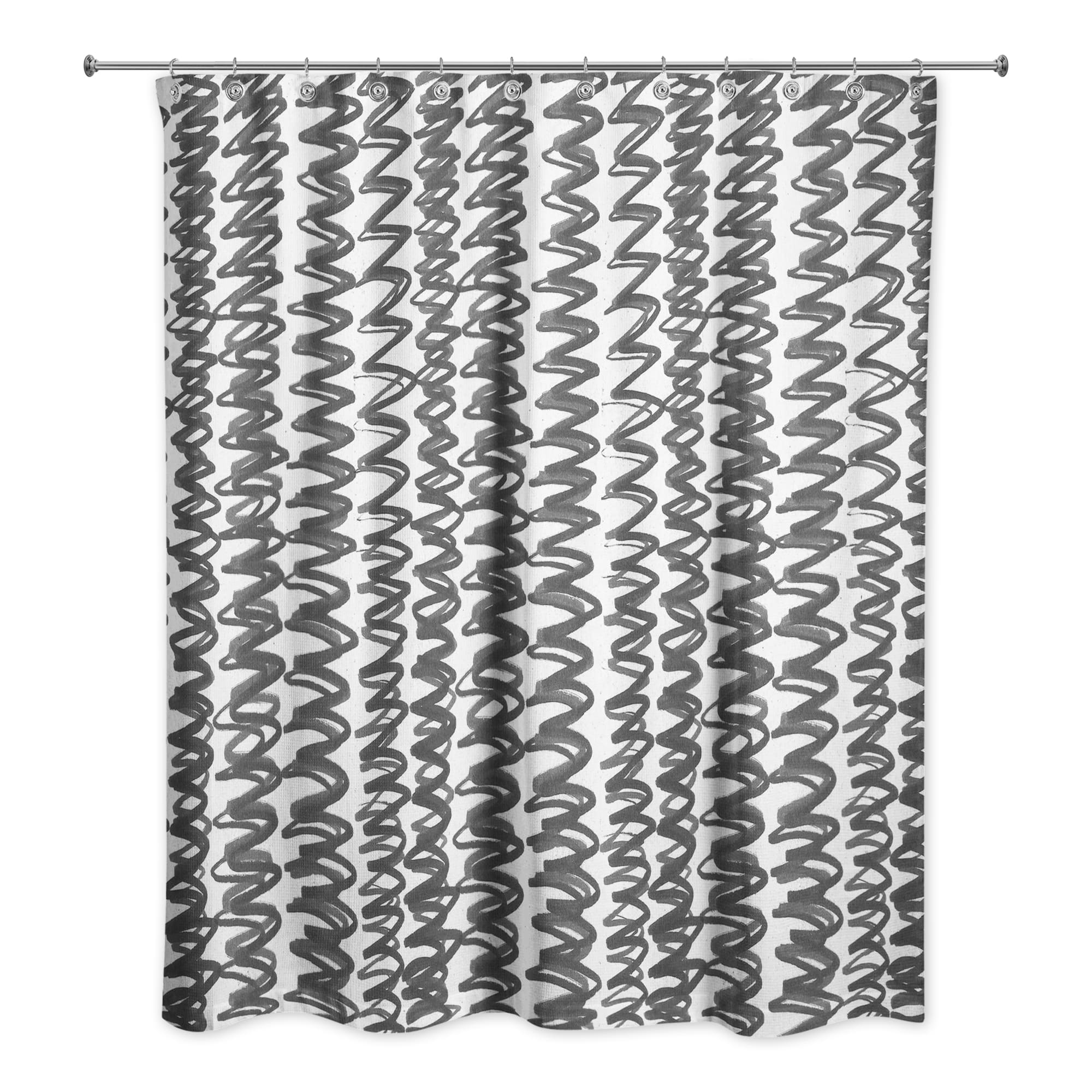 74" Squiggles Shower Curtain