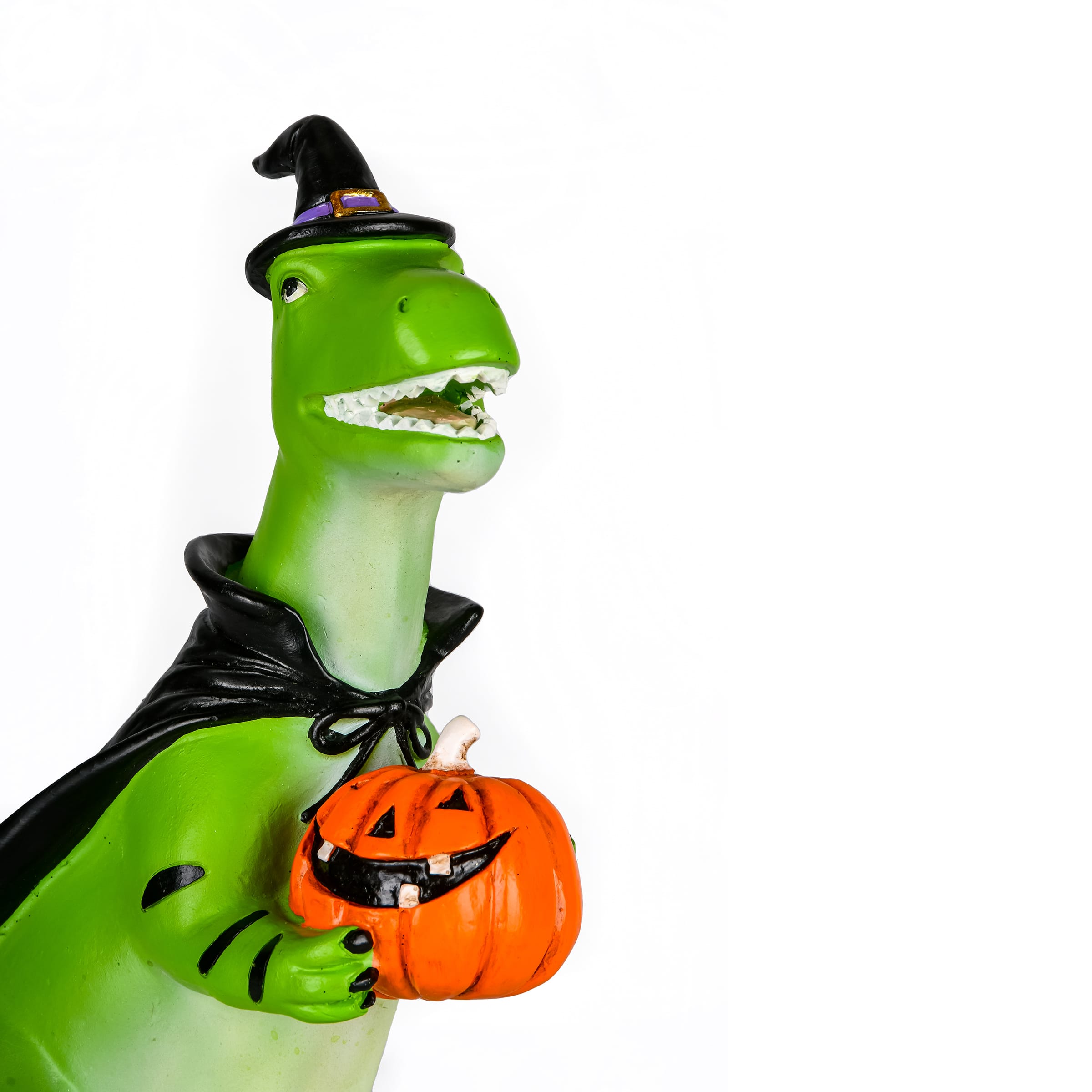 10" Halloween Green Dinosaur Tabletop Décor