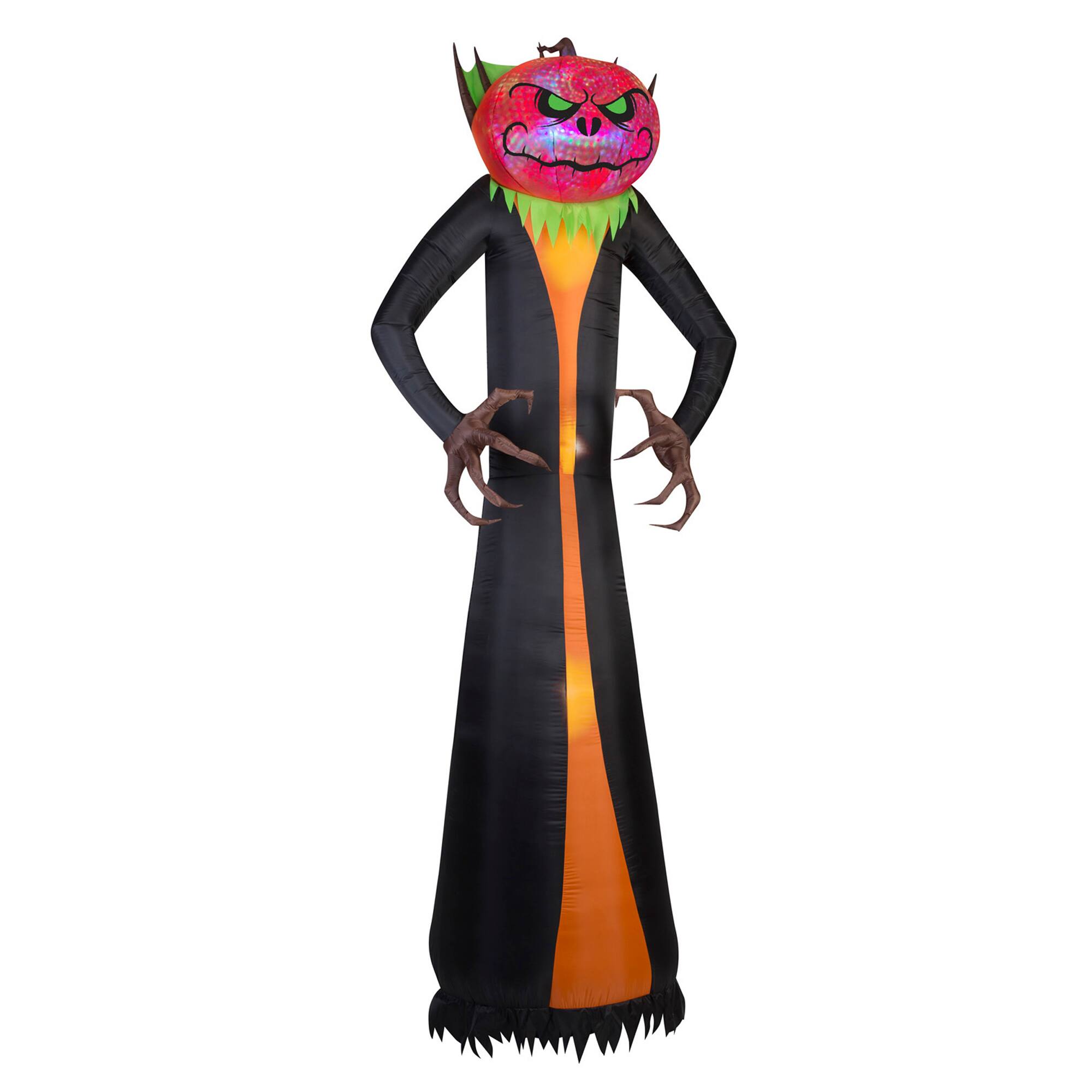 12ft. Airblown&#xAE; Inflatable Giant Halloween Jack-O&#x27;-Lantern Reaper with Psychedelic Spirals of Light