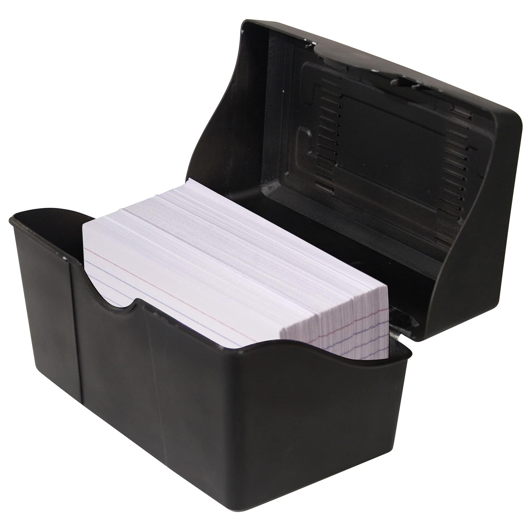 Innovative Storage Designs Black Index Card Holder