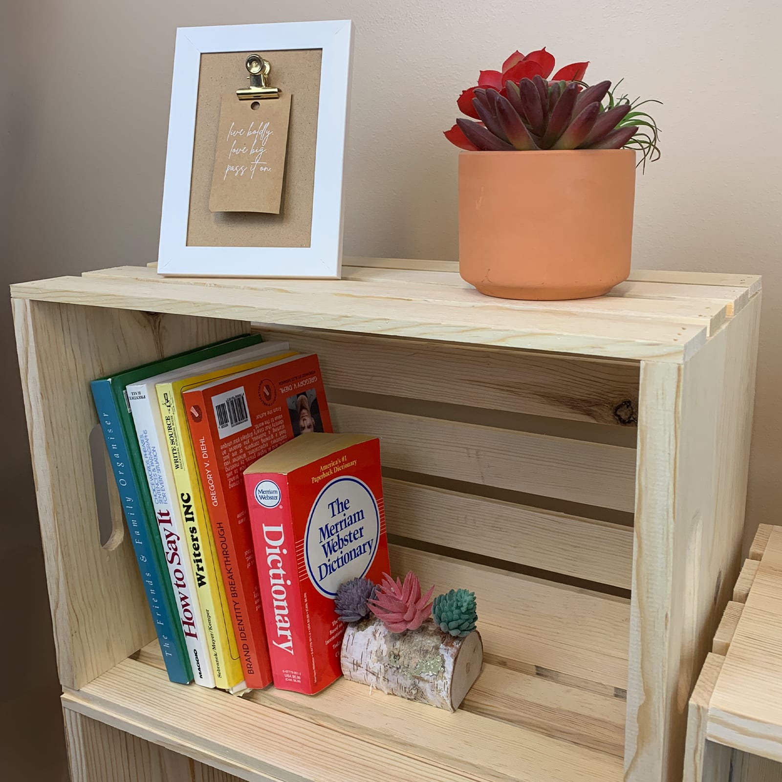 Wilson&#xAE; Enterprises 18&#x22; x 10&#x22; Pine Handle Crates, 3ct.