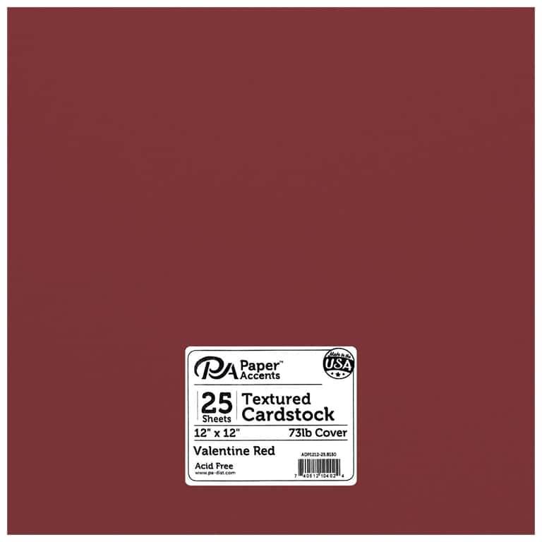 PA Paper&#x2122; Accents 12&#x22; x 12&#x22; 73lb. Textured Muslin Cardstock, 25 sheets