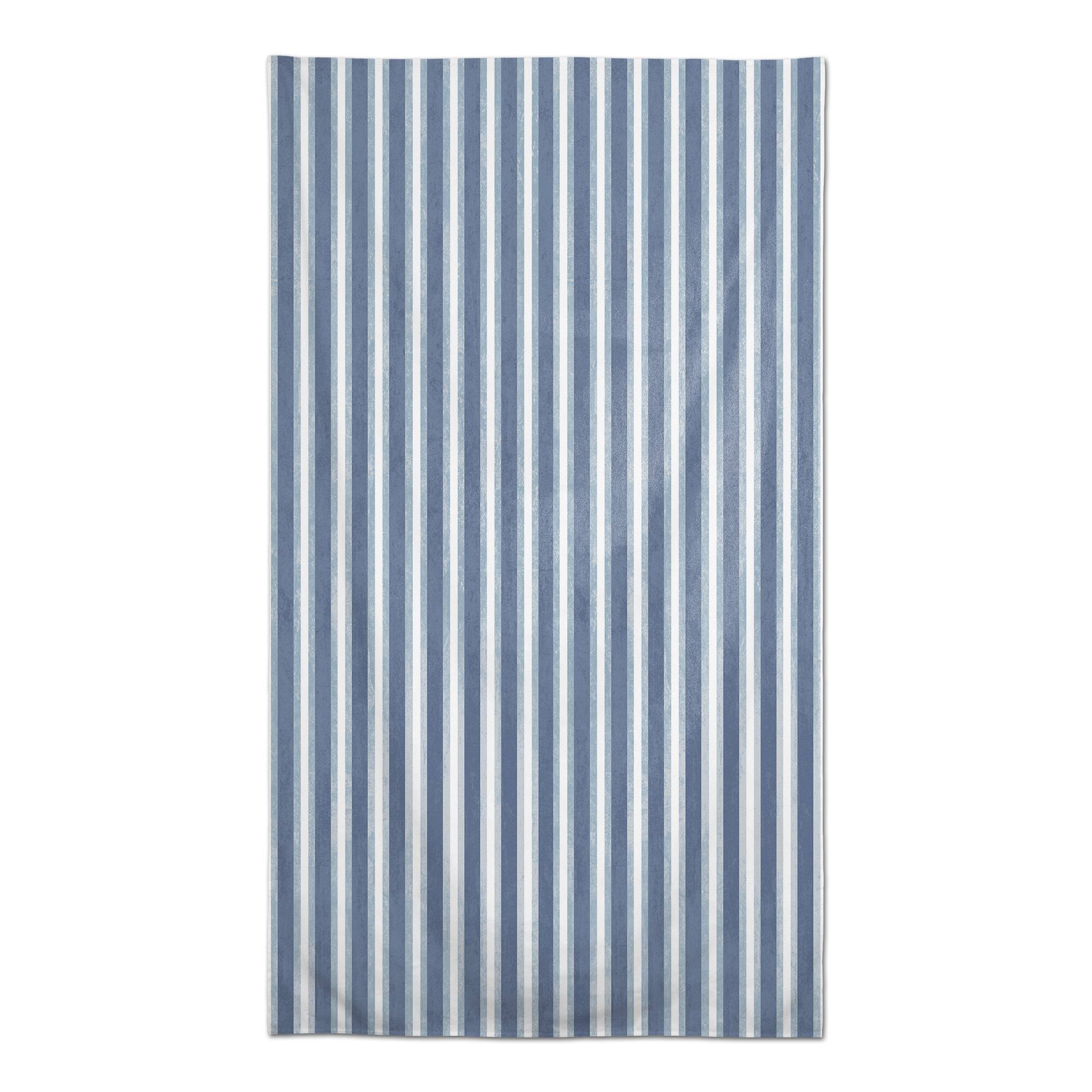 Designs Direct Blue Stripes Tablecloth