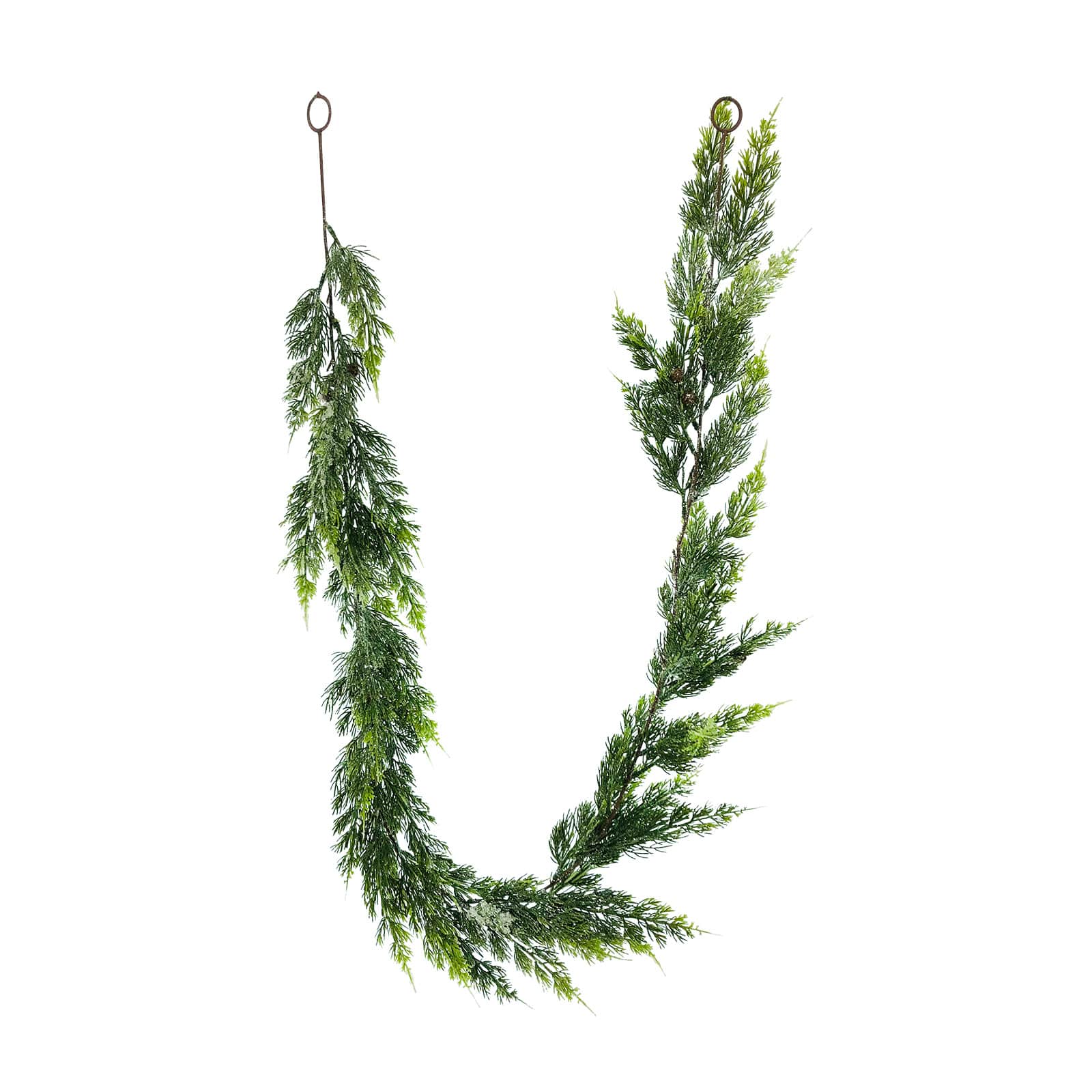 6ft. Green &#x26; Brown Shimmery Juniper Garland by Ashland&#xAE;