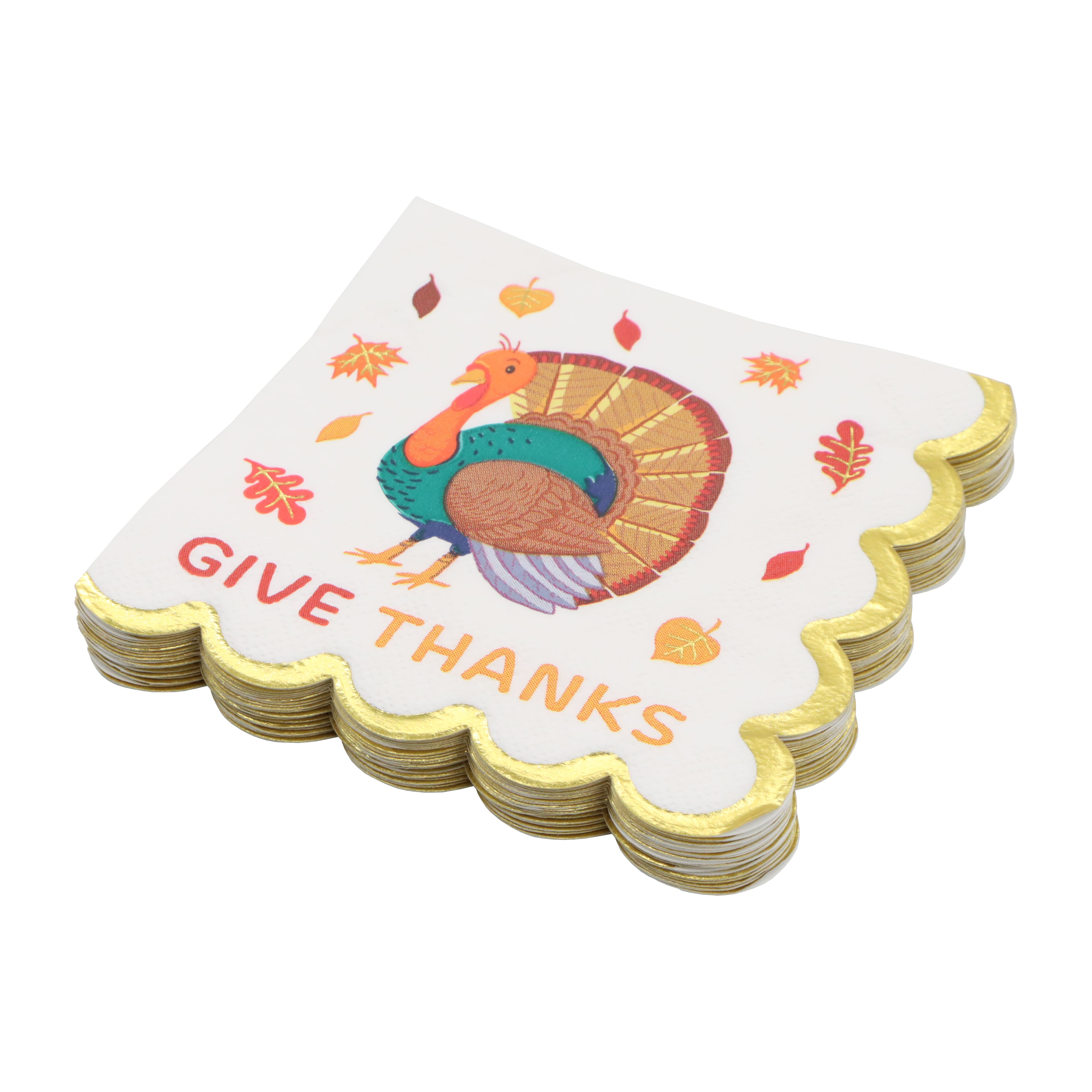 Give Thanks Beverage Napkins, 20ct. by Celebrate It&#x2122;