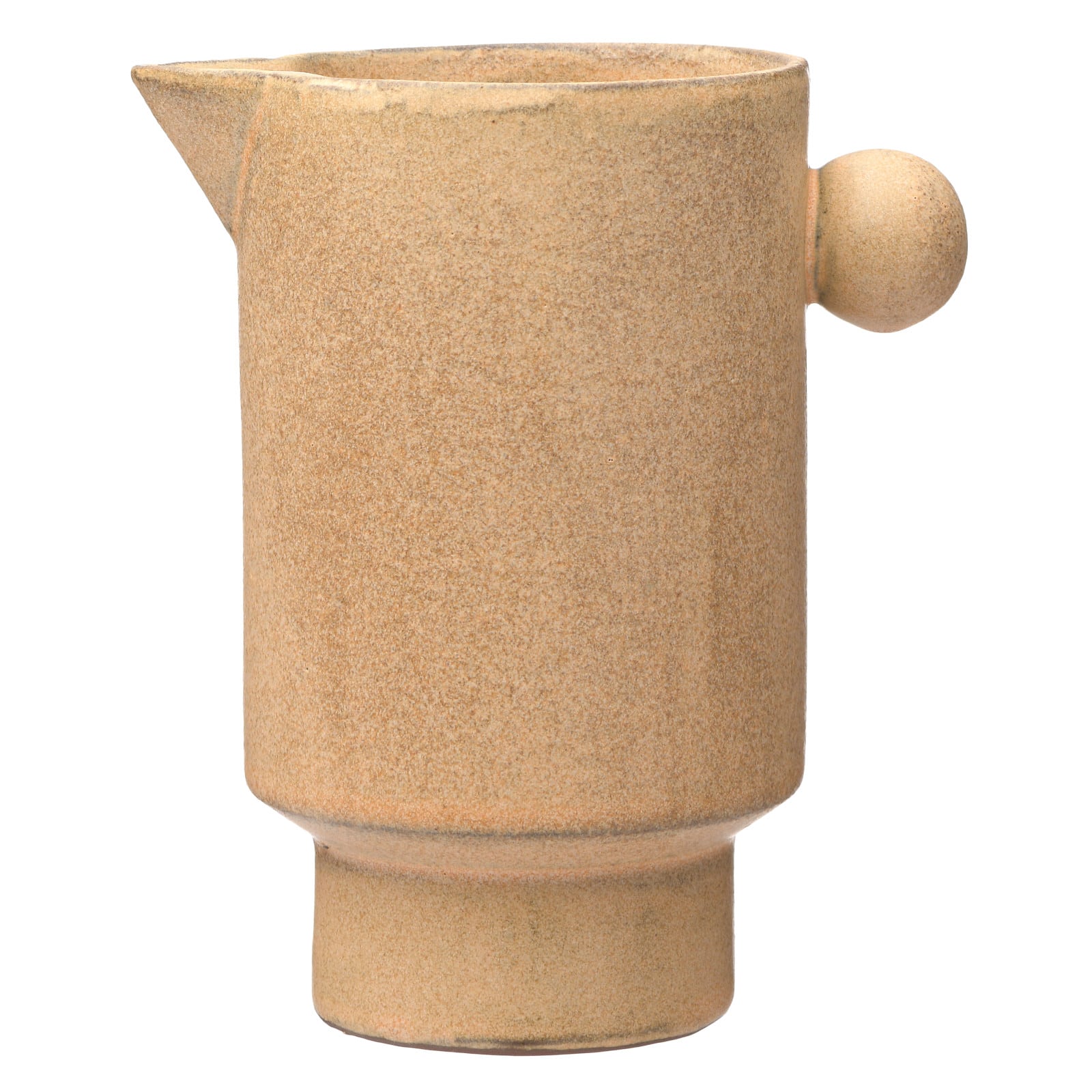 Hello Honey® 6.3" Brown Stoneware Pitcher