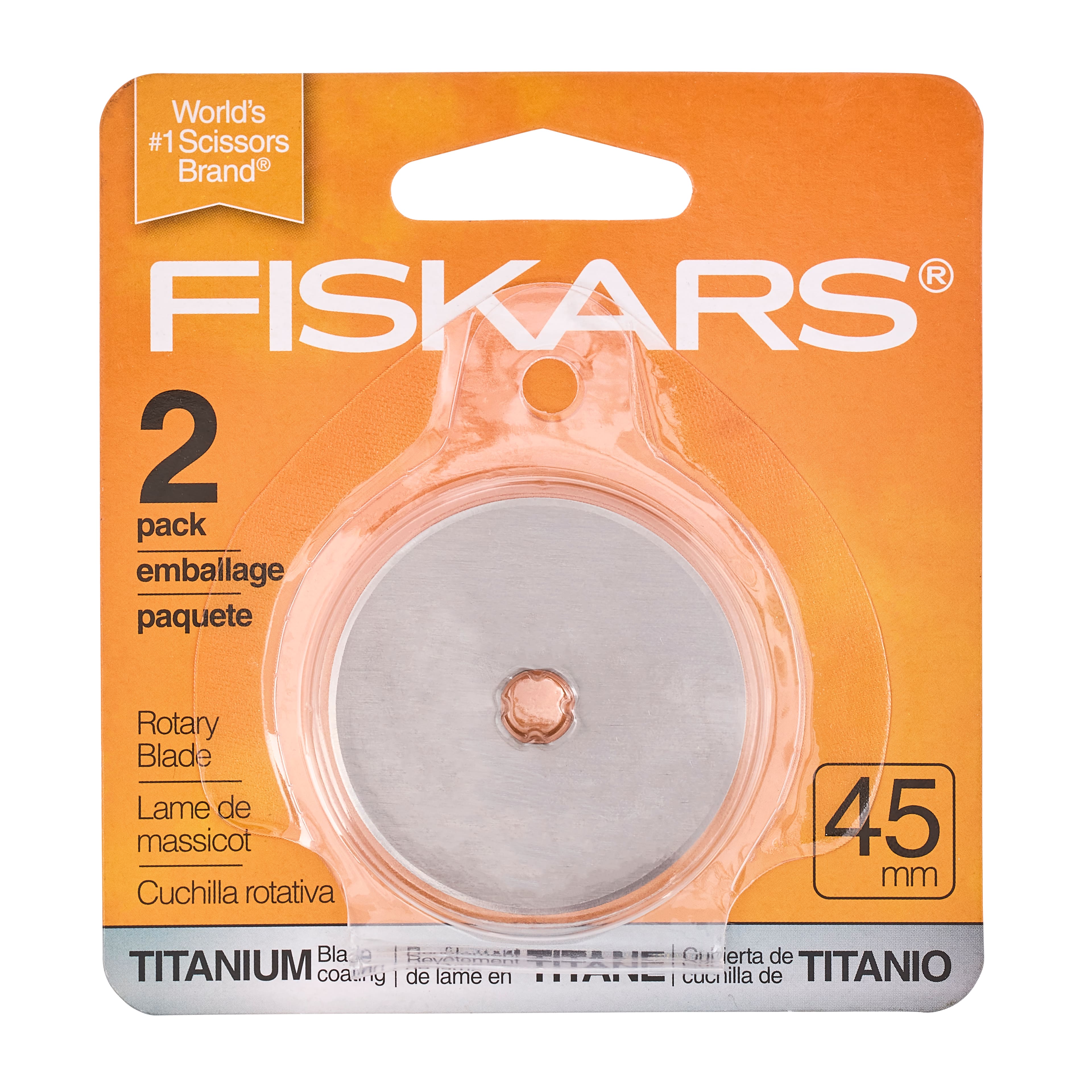 6 Packs: 2 ct. (12 total) Fiskars® Titanium Straight Rotary Blades