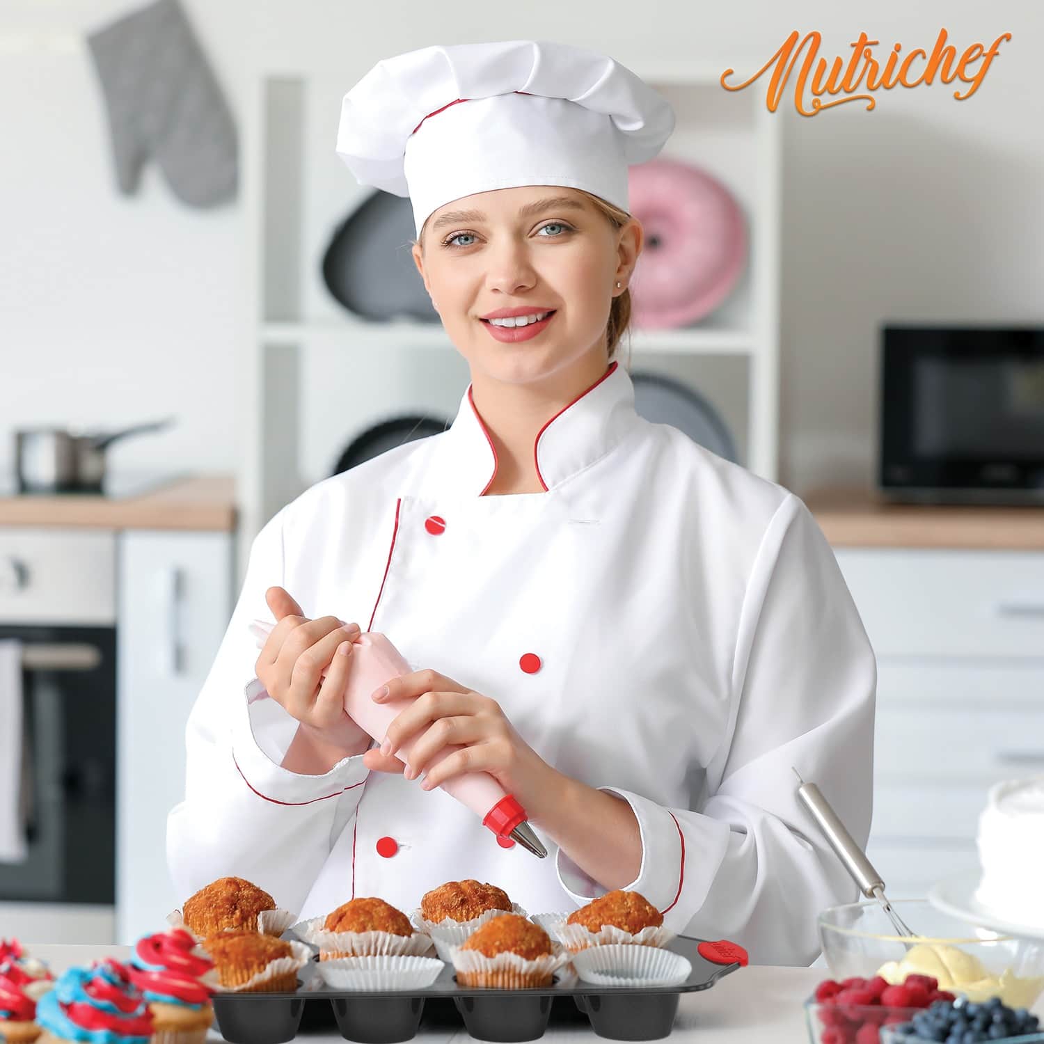 NutriChef&#x2122; 10-Piece Non-Stick Kitchen Oven Baking Pan Set