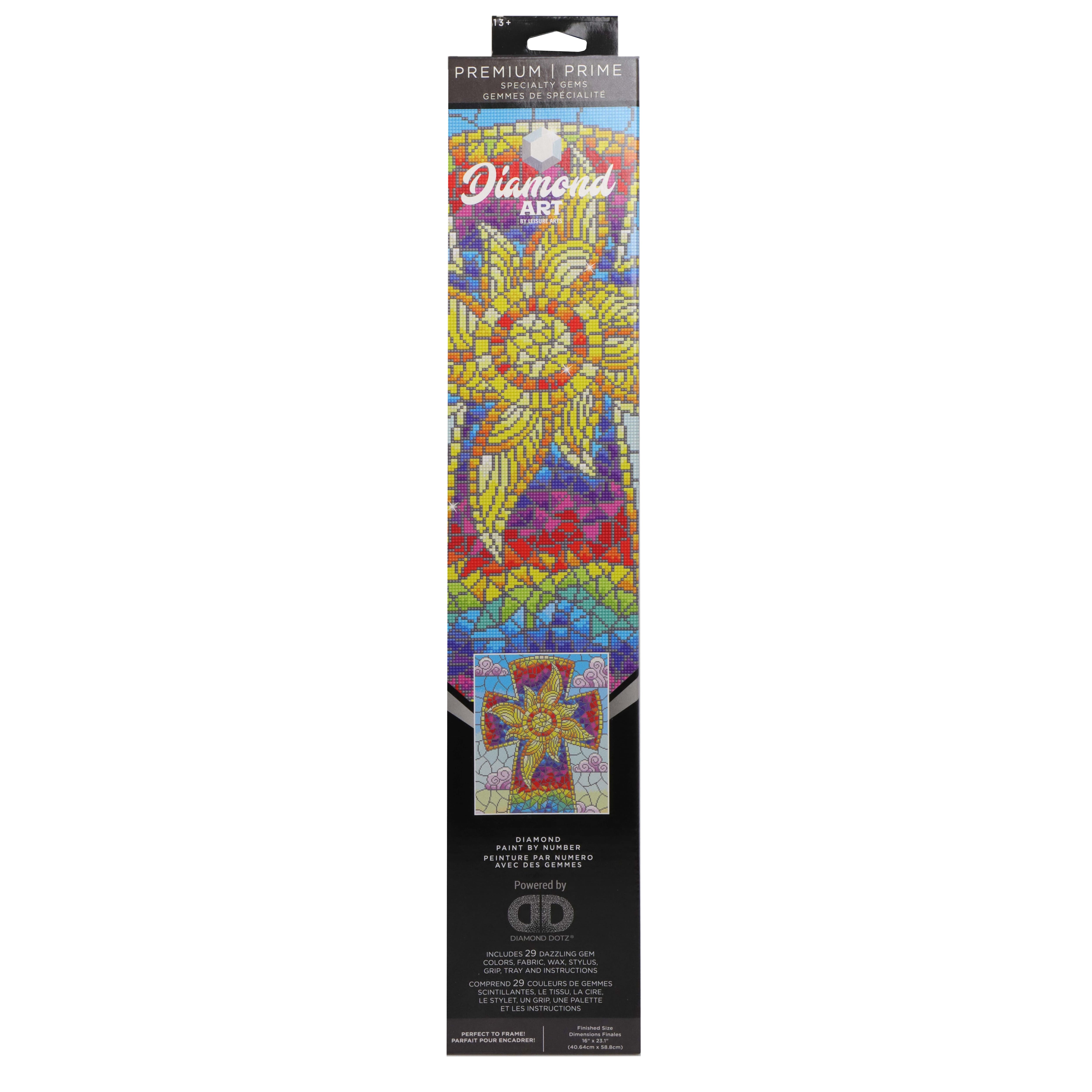 Diamond Art&#xAE; Stain Glass Cross Premium Kit