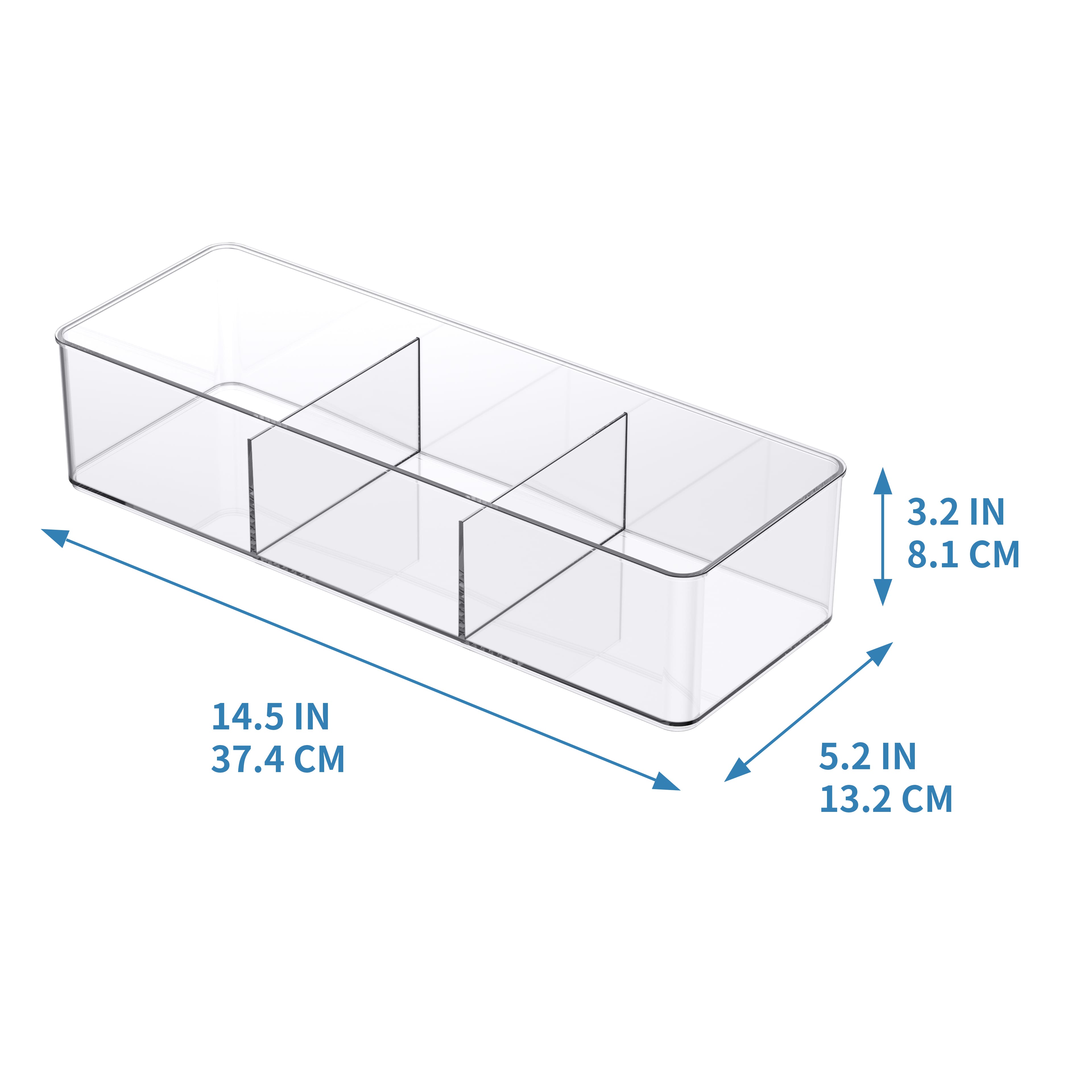 3-Slot Storage Organizer Bin by Simply Tidy&#x2122;