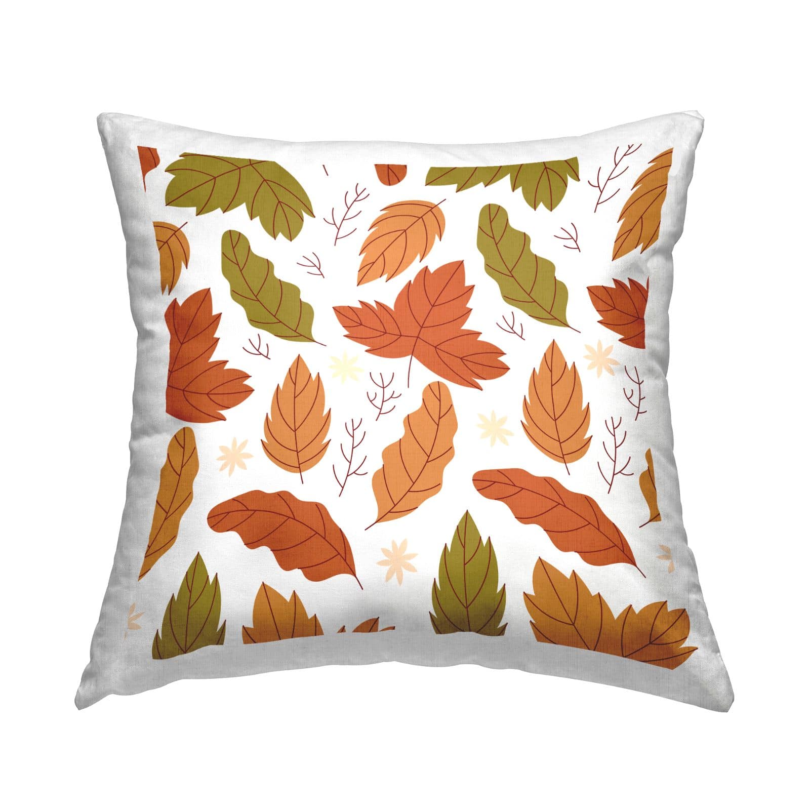 Stupell Industries Autumn Foliage Leaves Botanical Throw Pillow