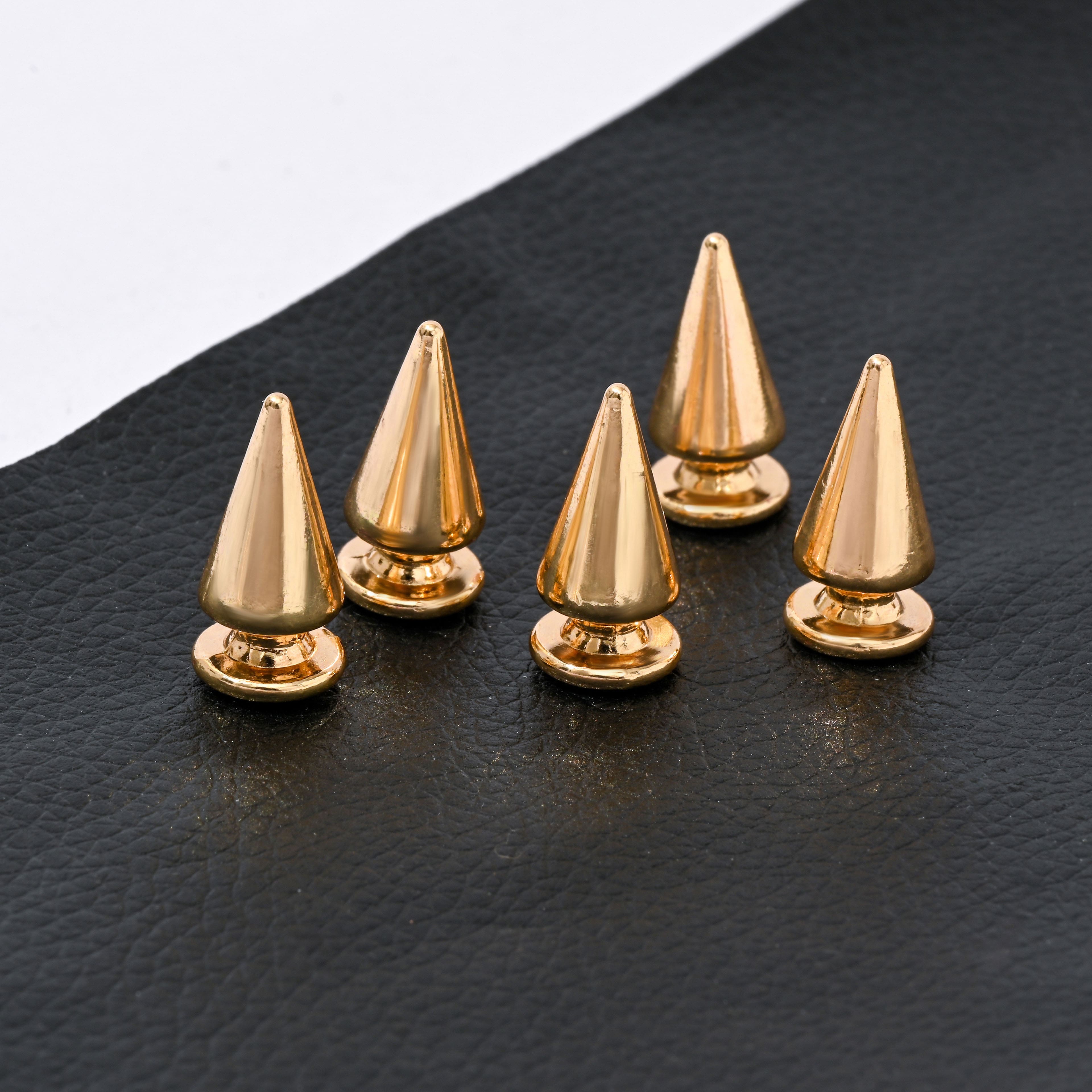 Gold Spike Studs, 10ct. by Bead Landing&#x2122;