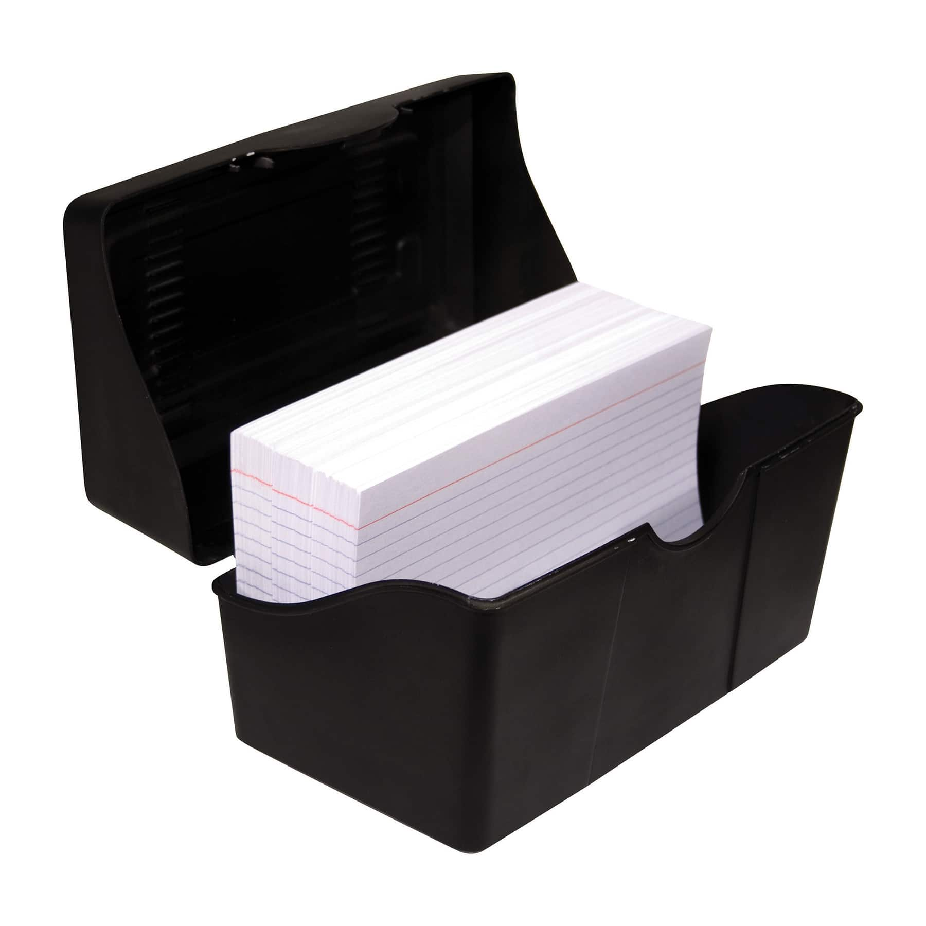 Innovative Storage Designs Black Index Card Holder