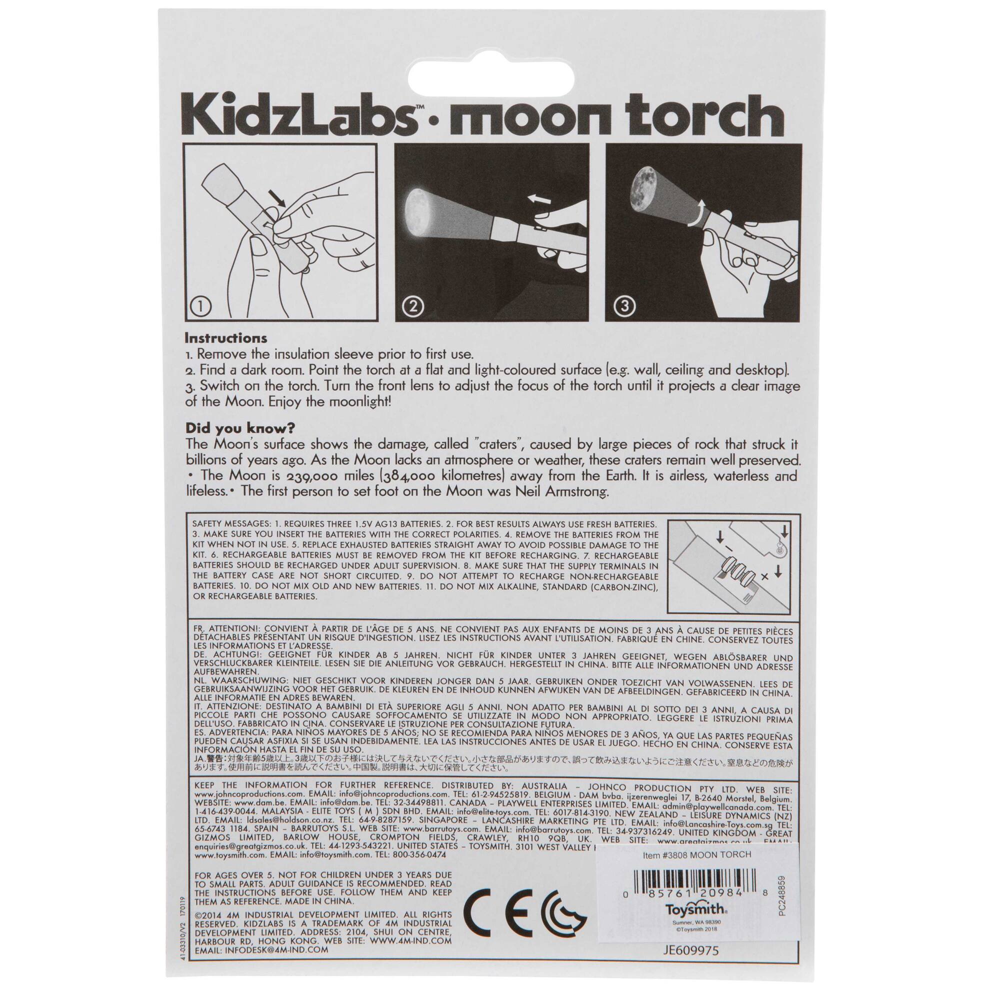 Toysmith® 4M Kidz Labs Moon Torch Kit