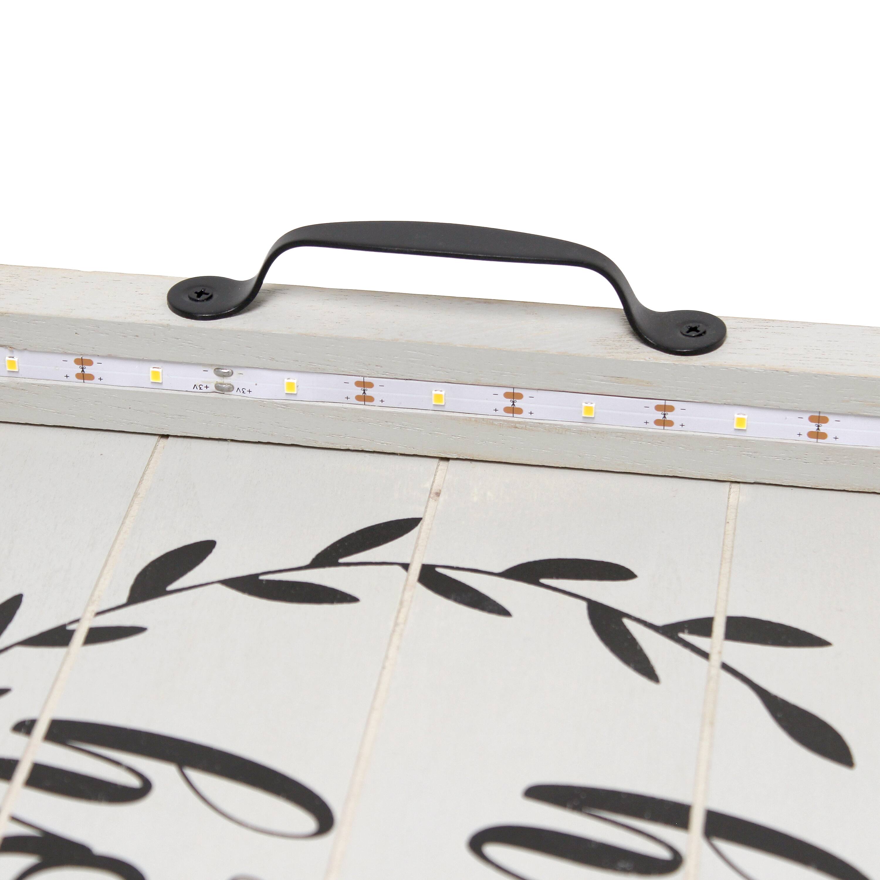 Elegant Designs 15.5" LED Serving Tray