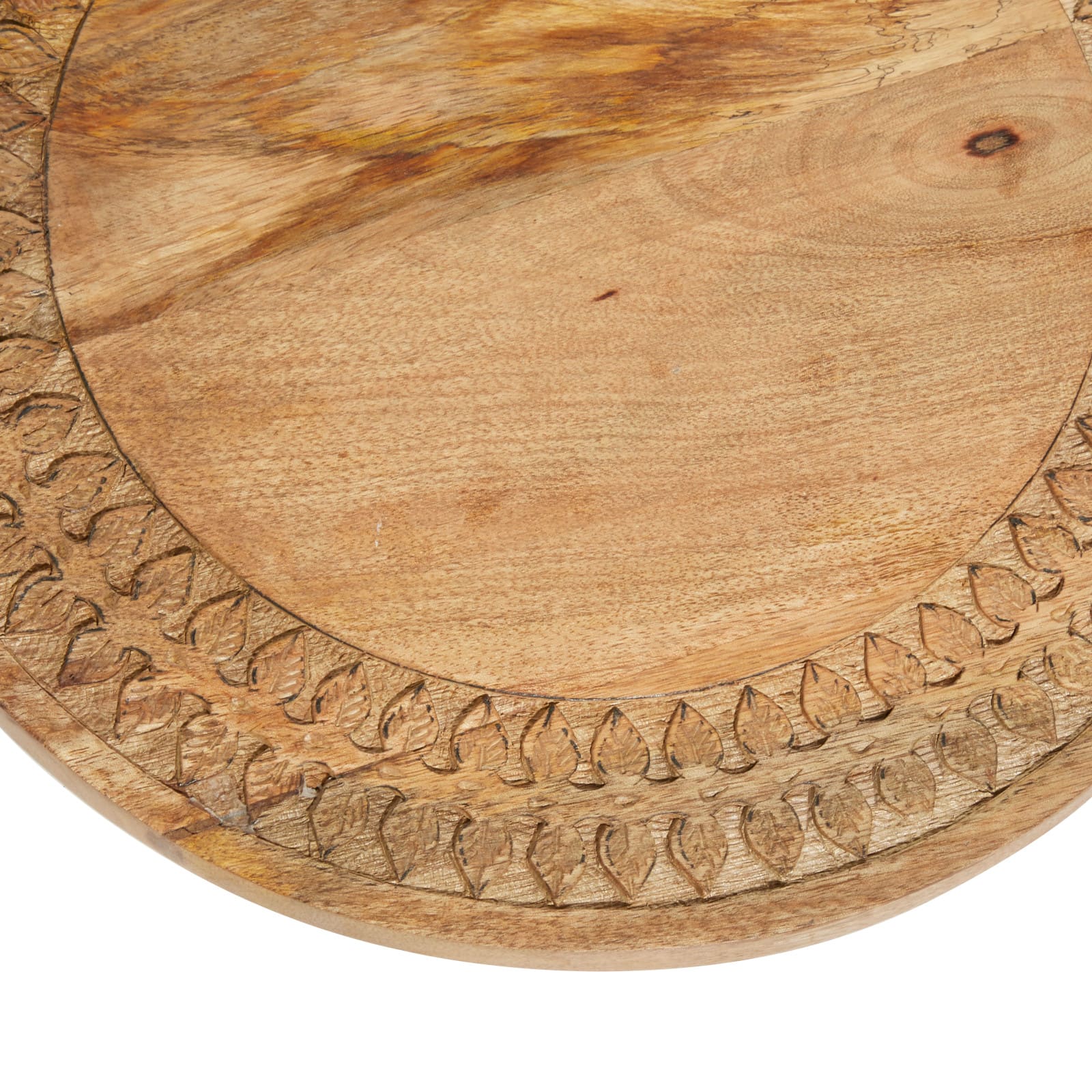 Brown Wood Country Cottage Lazy Susan Cake Stand, 2&#x22; x 15&#x22; x 15&#x22;