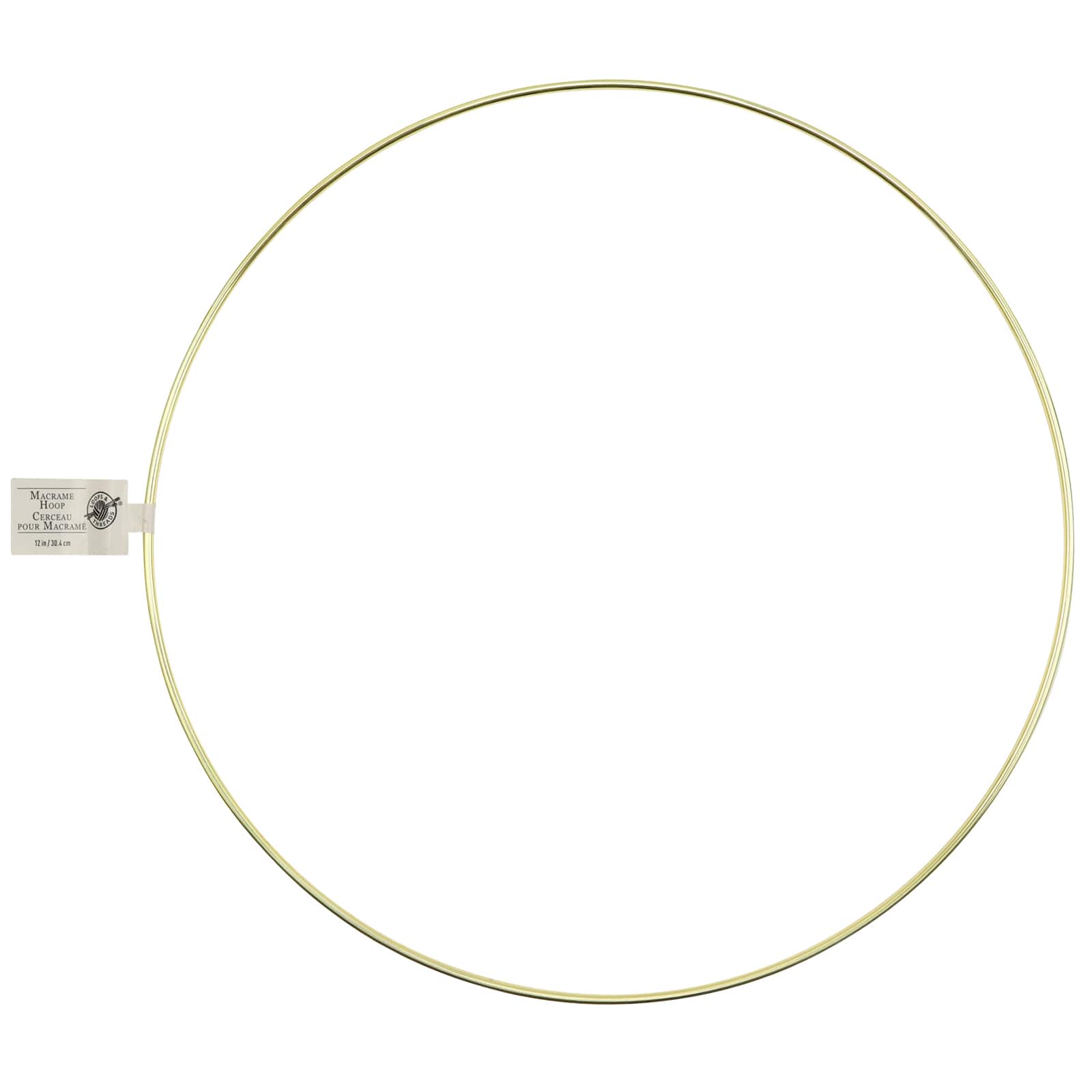 36 Pack: Macramé Brass Ring by Loops & Threads®
