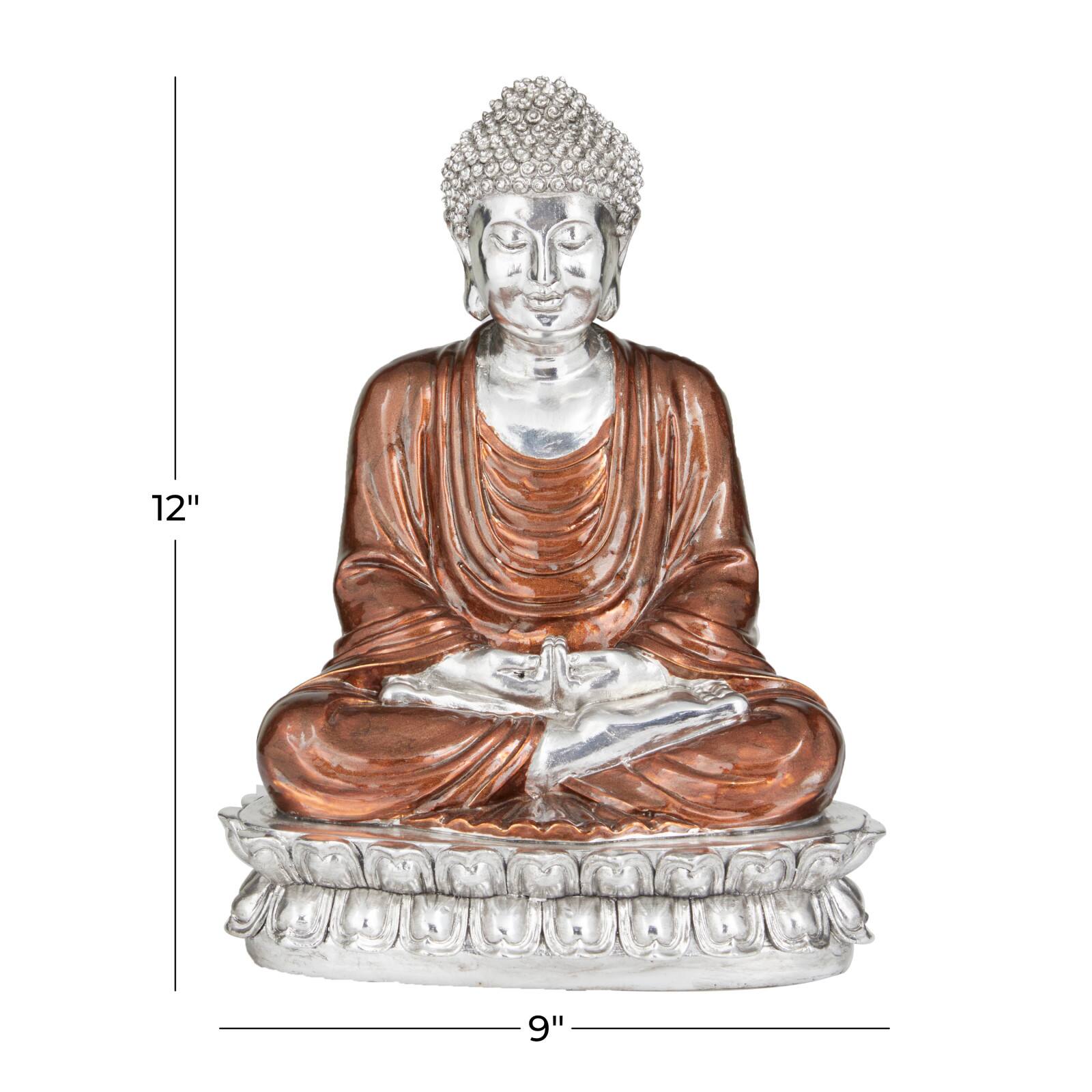 Bronze Polystone Eclectic Sculpture, 12" x 9" x 7"