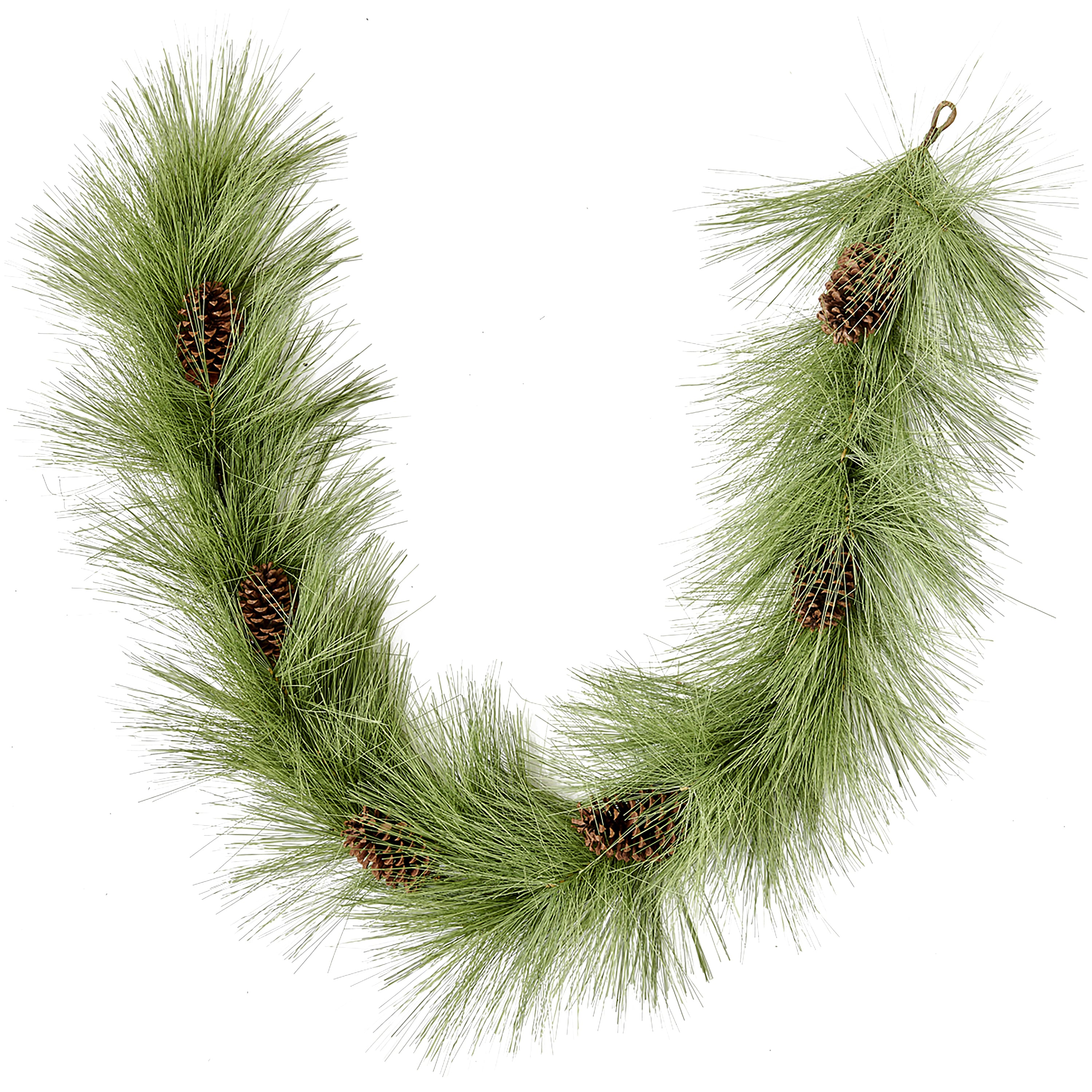 69" Artificial Christmas Pine Long Needle with Pinecones Garland