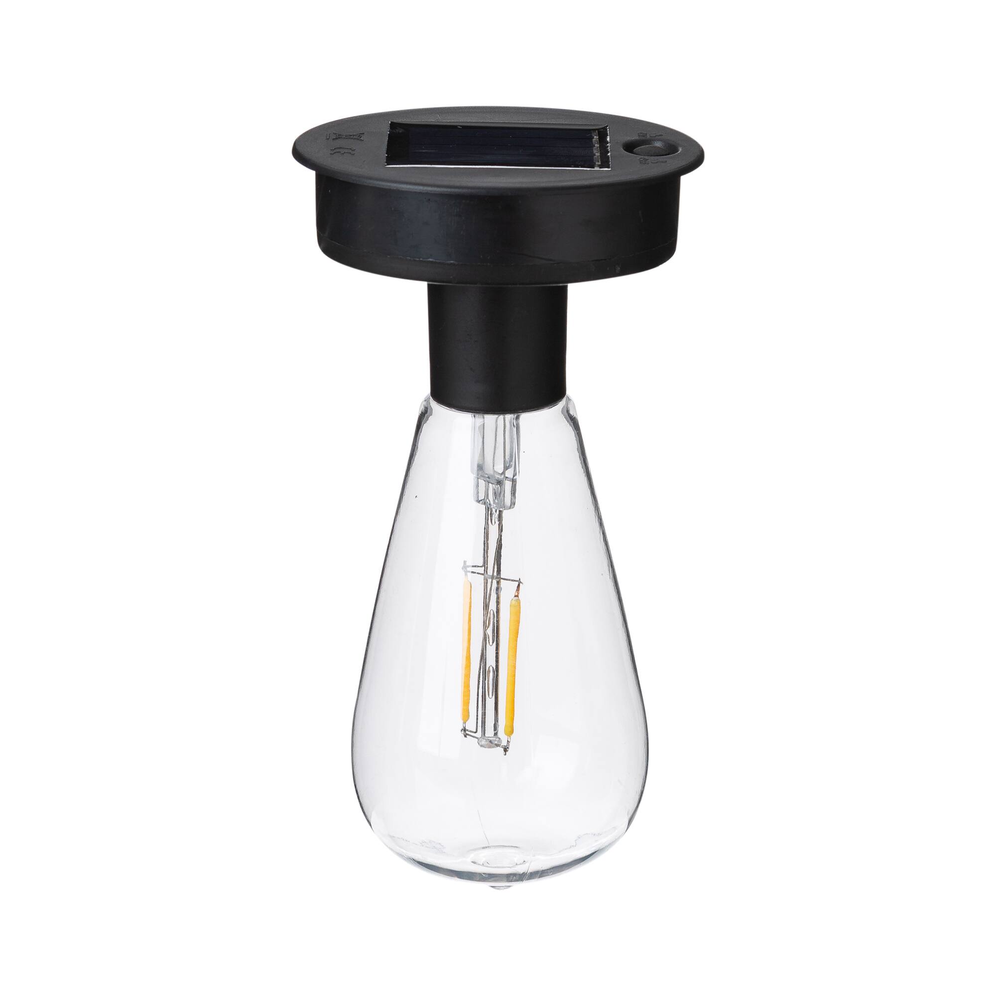 Glitzhome® 14" Metal Mesh Solar Powered Lantern with Stand