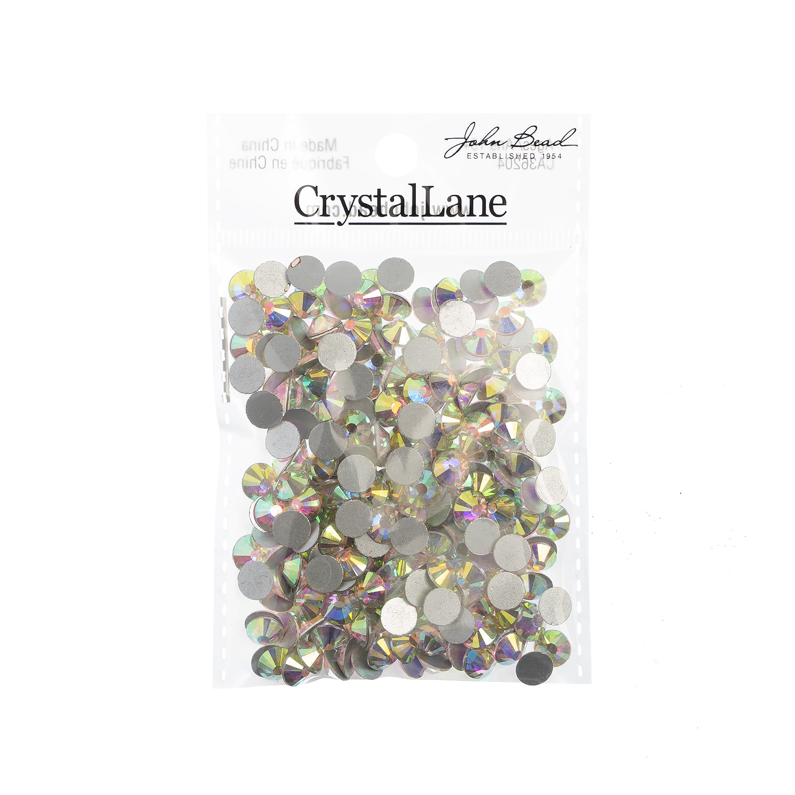 John Bead Crystal Lane SS34 Crystal Glass Round Flatback Rhinestones, 288ct.