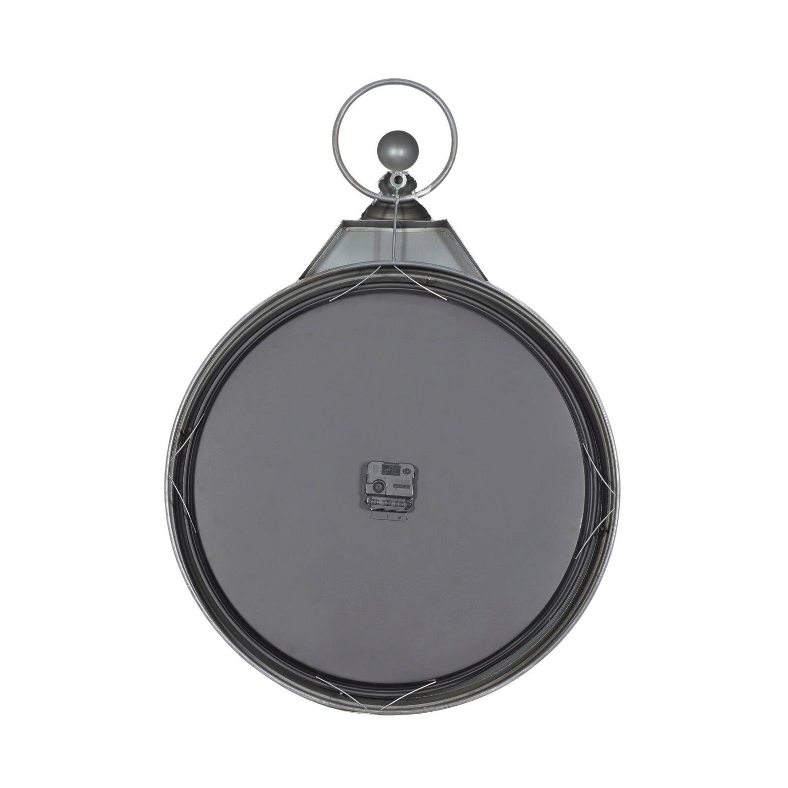 30" Brown Metal Coastal Wall Clock